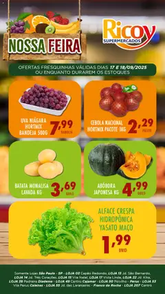 Ricoy - Ofertas Feira - Pré-Visualização do folheto da loja Ricoy, válido de 17.09.2025