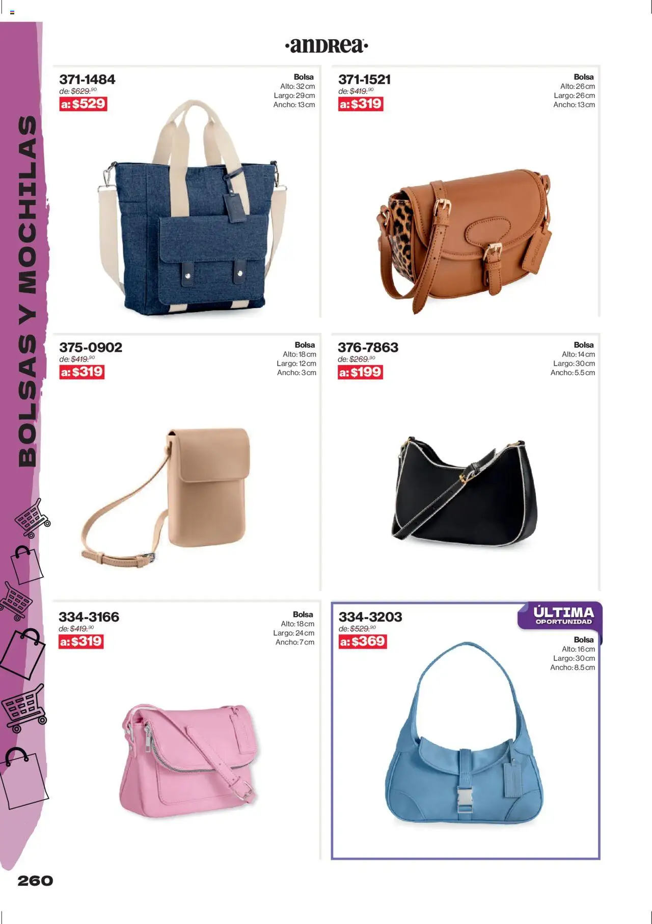 Nuevas ofertas de Andrea válidas en toda la República Mexicana desde el 10.08.2025. ¡Encuentra las mejores ofertas en Andrea - Catálogo Outlet! | Página: 260 | Productos: Bolsa