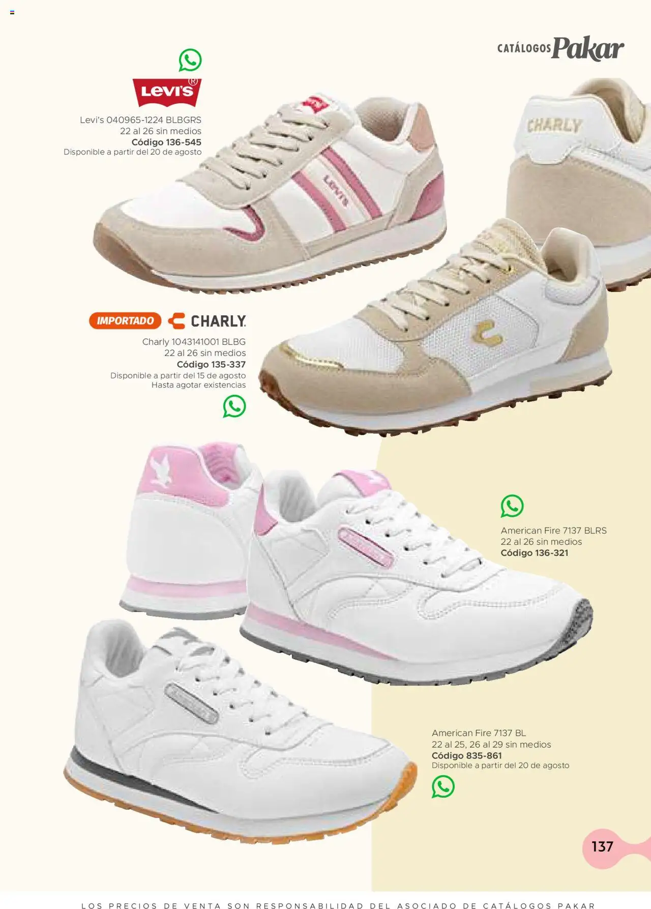 Nuevas ofertas de SC Pakar válidas en toda la República Mexicana desde el 24.07.2025. ¡Encuentra las mejores ofertas en SC Pakar - Catálogo Casual otoño / invierno! | Página: 137