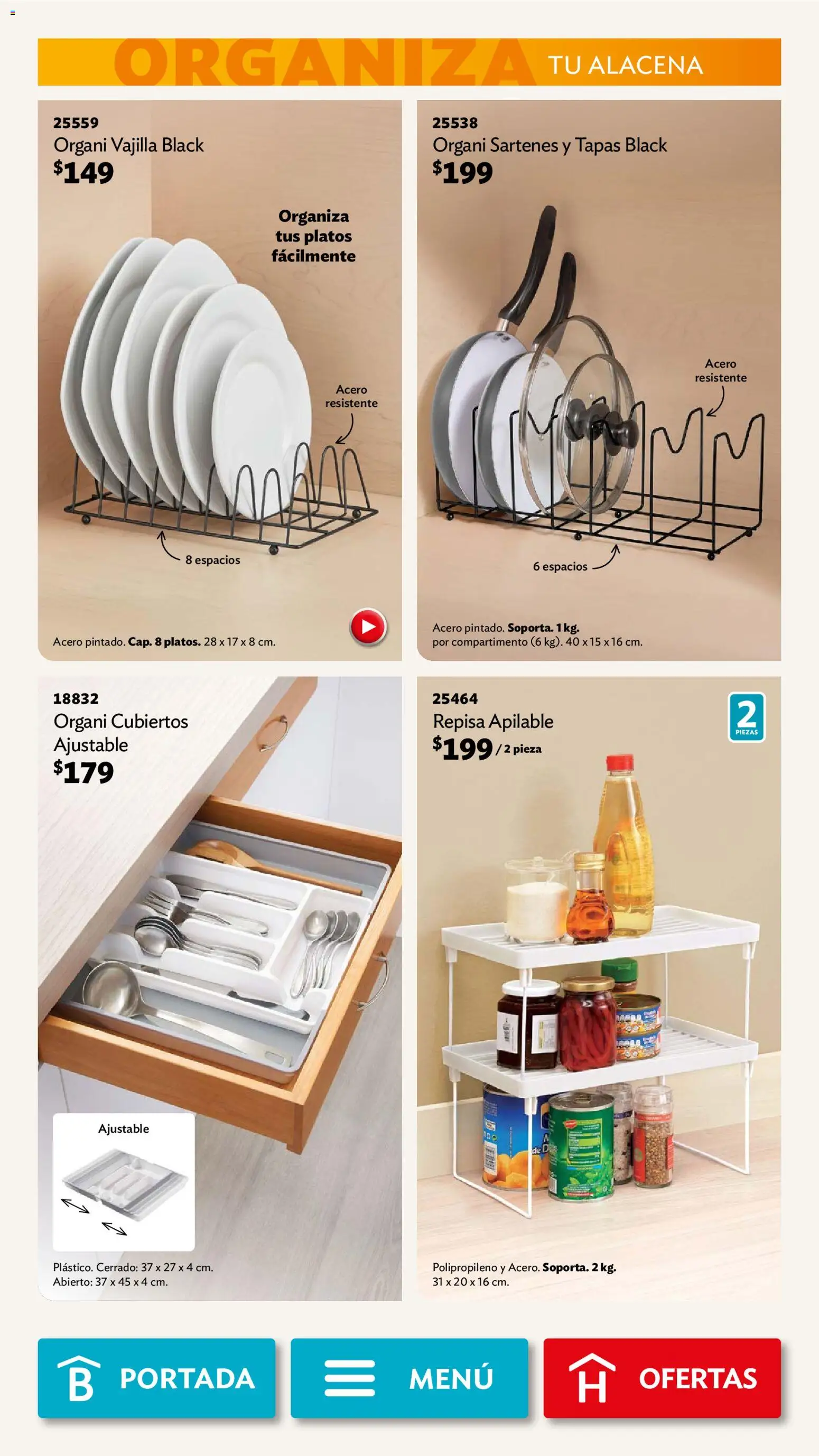 Nuevas ofertas de Betterware válidas en toda la República Mexicana desde el 05.01.2026. ¡Encuentra las mejores ofertas en Betterware campaña 1 2026! | Página: 51 | Productos: Repisa, Alacena