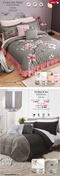 Vista previa de Colchas Concord catálogo, nuevo folleto de la tienda, válido en México a partir del 01.02.2026 | Página: 81 | Productos: Cobertor, Juego, Almohada, Sabanas