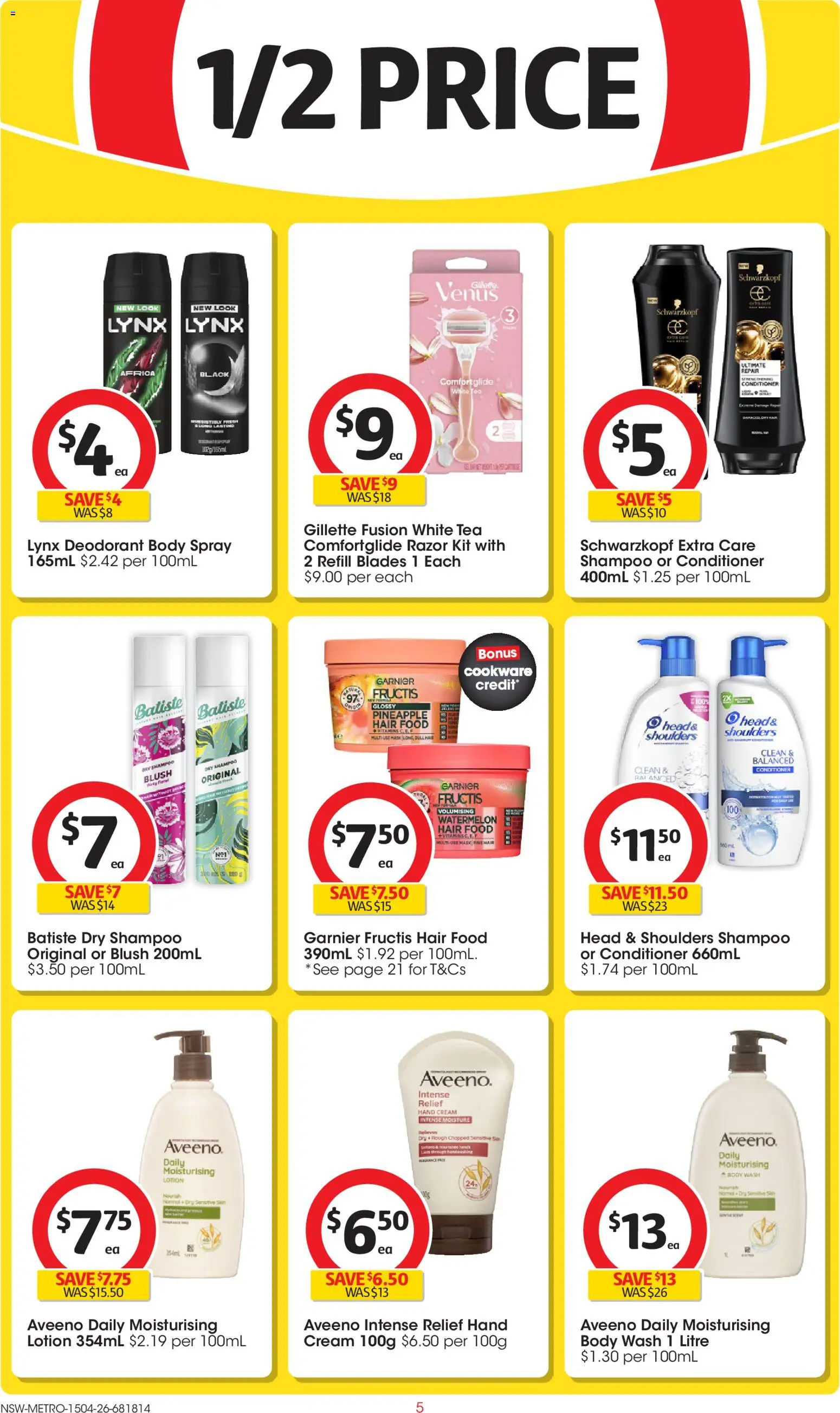 Coles catalogue - valid from 15.04.2026 | Page: 5 | Products: Blush, Tea, Cream, Watermelon