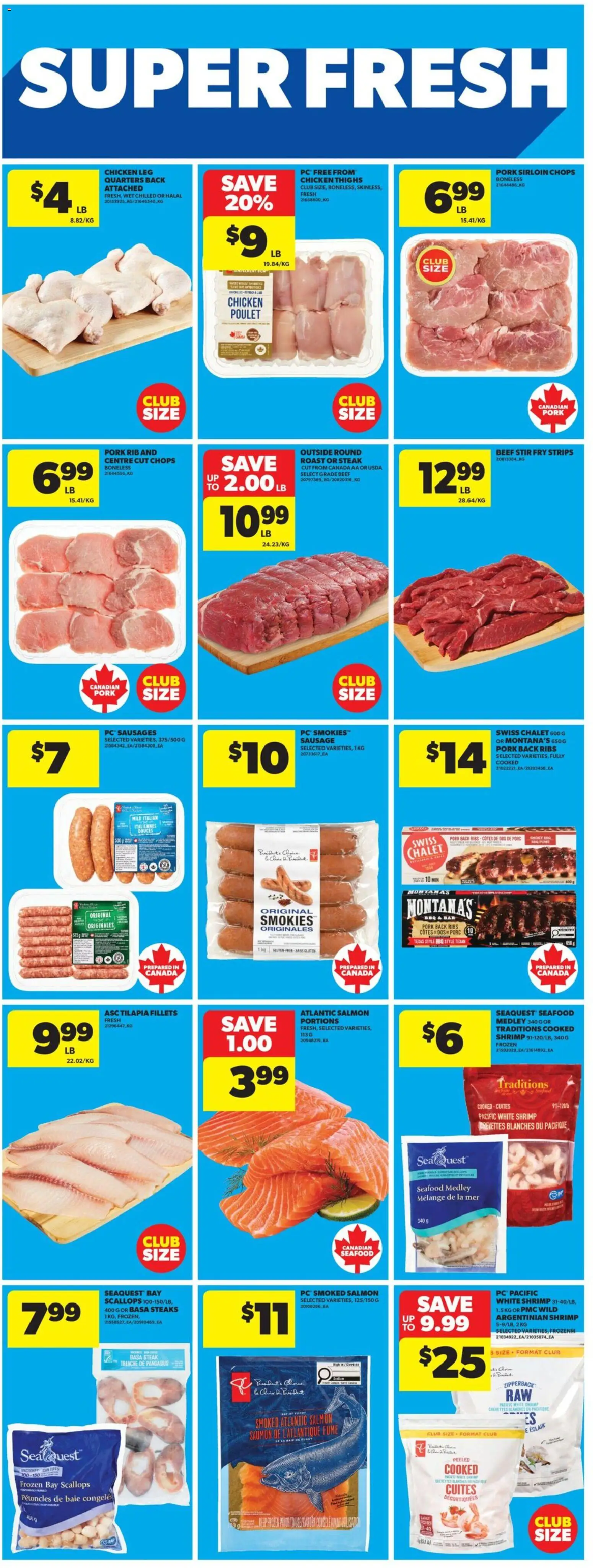 Real Canadian Superstore flyer valid from 01.01.2026 | Page: 16 | Products: Beef, PC, Chicken, Pork