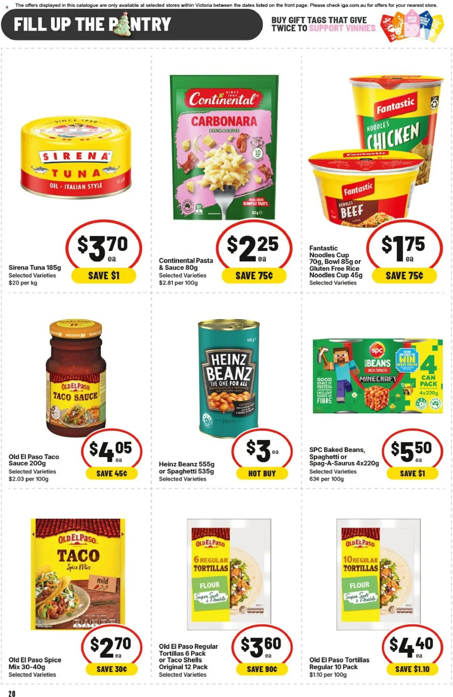 IGA catalogue - valid from 12.11.2025 | Page: 20 | Products: Chips, Cream, Ice cream, Freezer