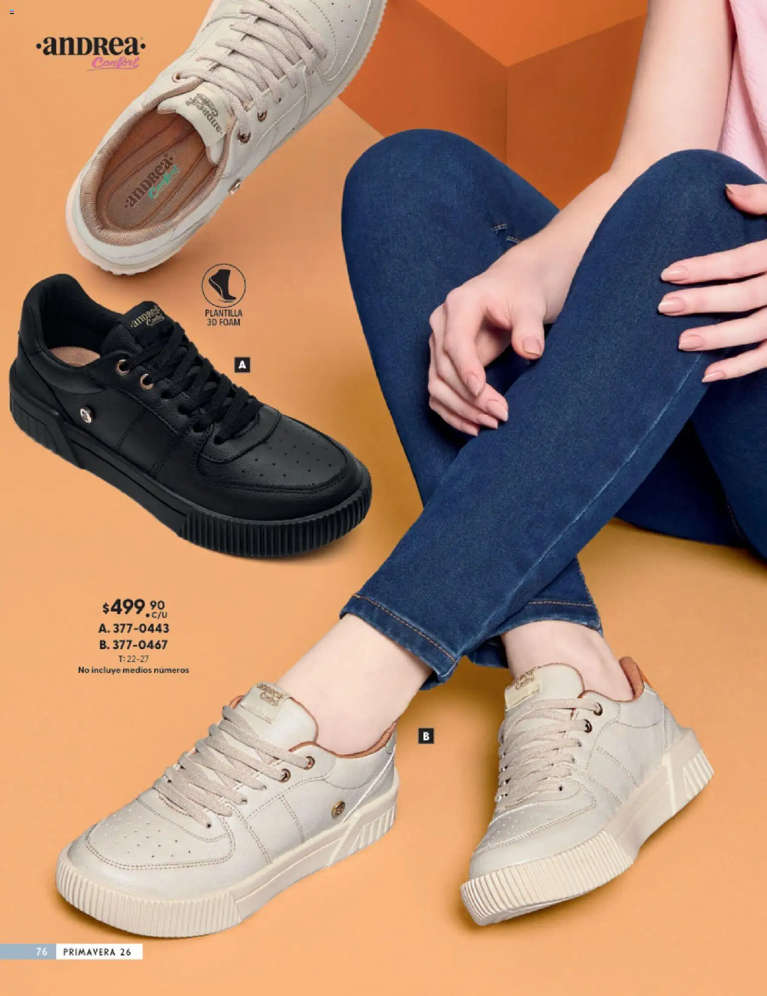 Nuevas ofertas de Andrea válidas en toda la República Mexicana desde el 25.01.2026. ¡Encuentra las mejores ofertas en Andrea catálogo Calzado Confort ! | Página: 76