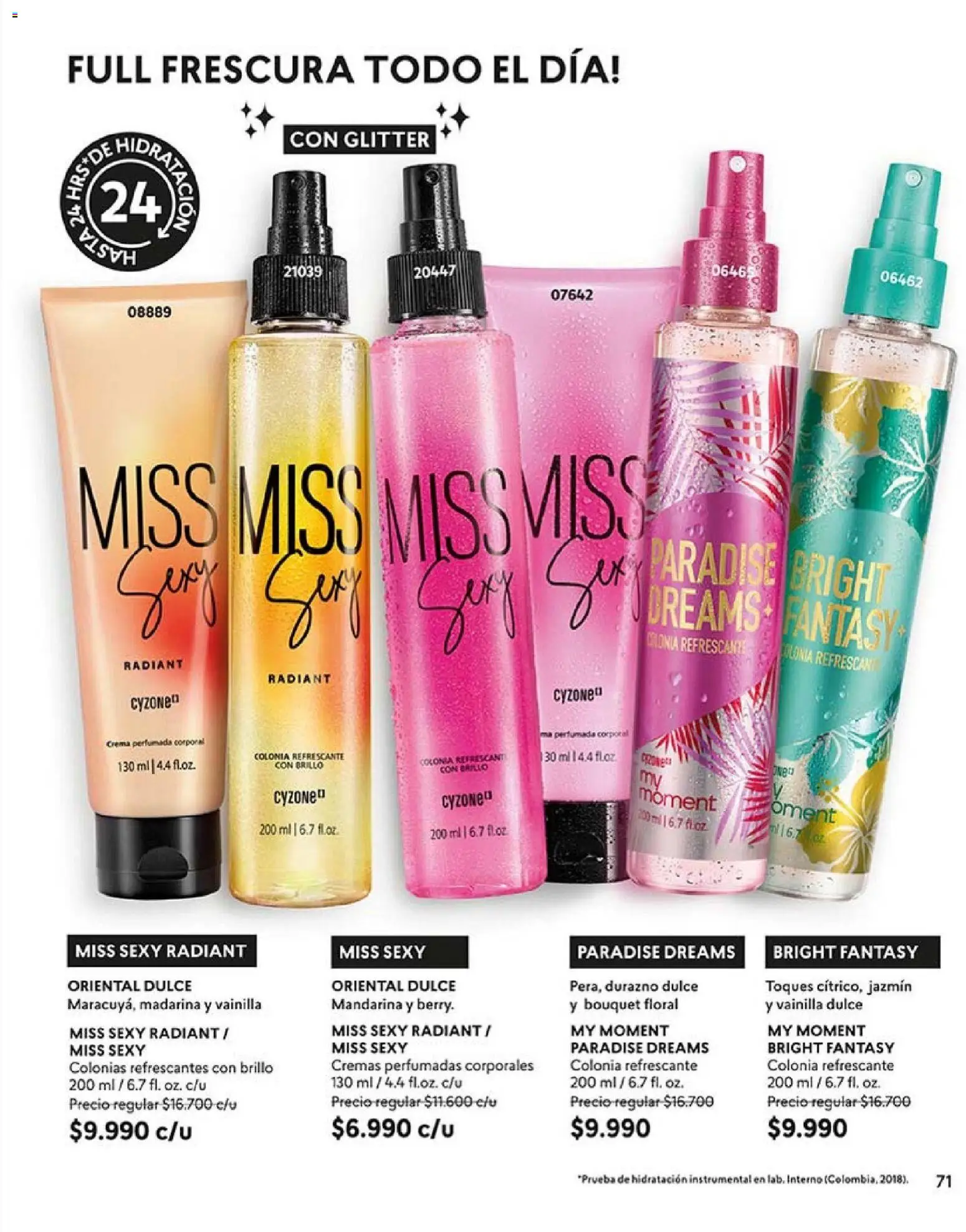 Catálogo CyZone Campaña 2 │ válido desde el 16.01.2026 | Página: 71 | Productos: Brillo, Glitter, Durazno, Crema