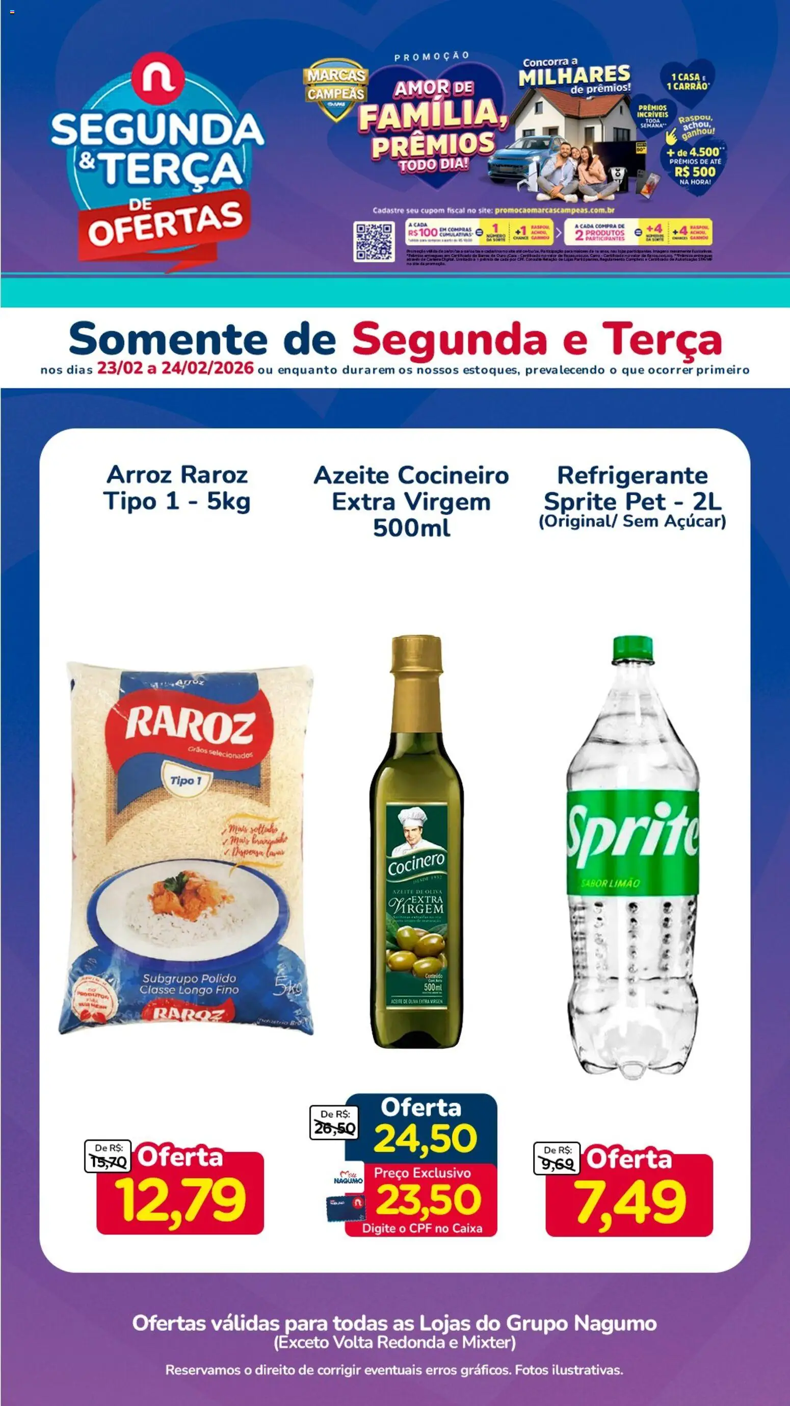 Nagumo Folheto - válido de 23.02.2026 | Página: 3 | Produtos: Caixa, Arroz, Refrigerante, Carteira