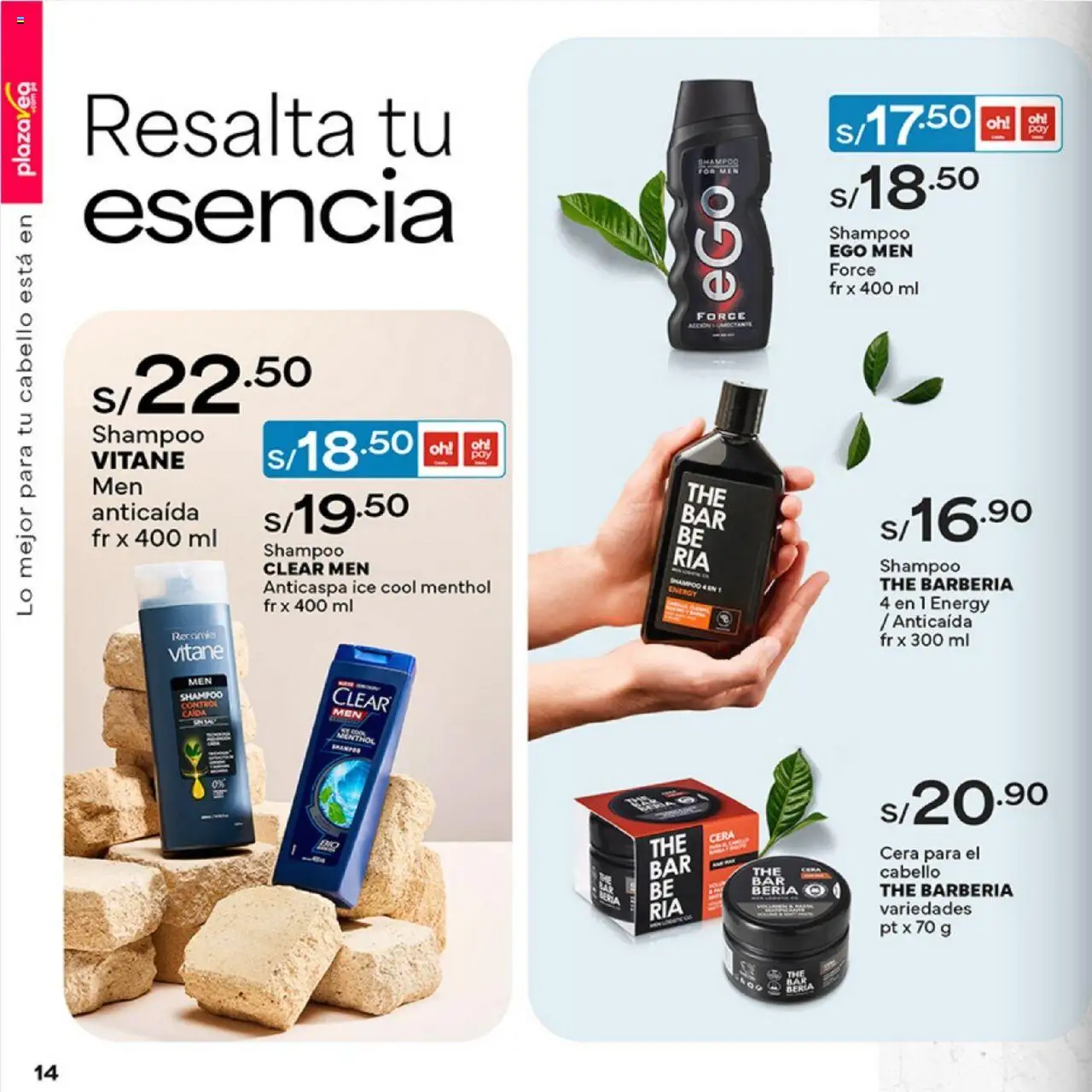 Catálogo Plaza Vea válido desde 04.08.2025 | Página: 14 | Productos: Shampoo