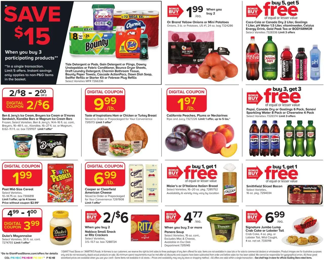 Giant Weekly Ad - valid from 01.08.2025 | Page: 4 | Products: Broccoli, Bread, Case, Bag