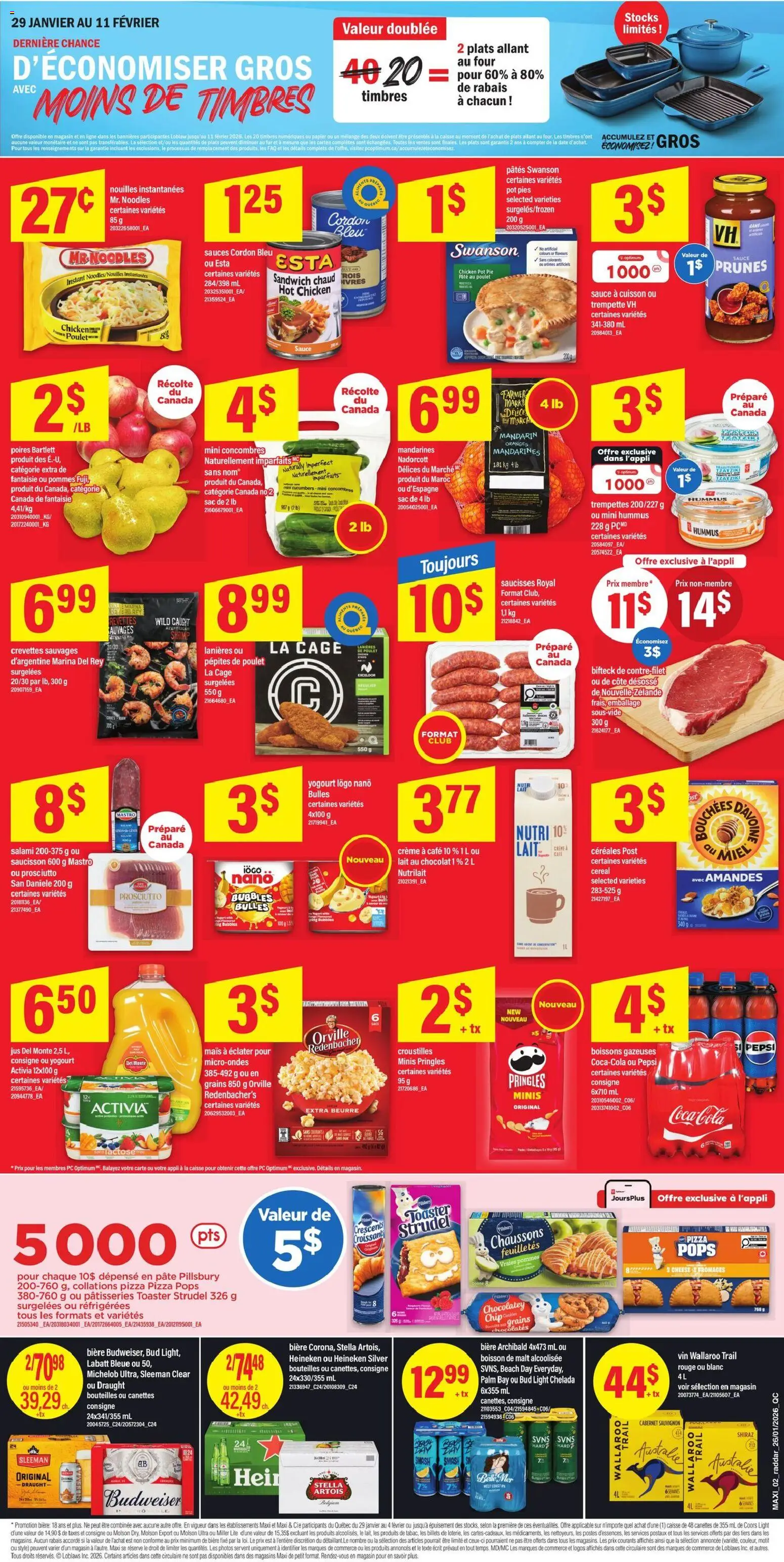 Maxi flyer valid from 29.01.2026 | Page: 2 | Products: Toaster, Salami, Pizza, Chicken