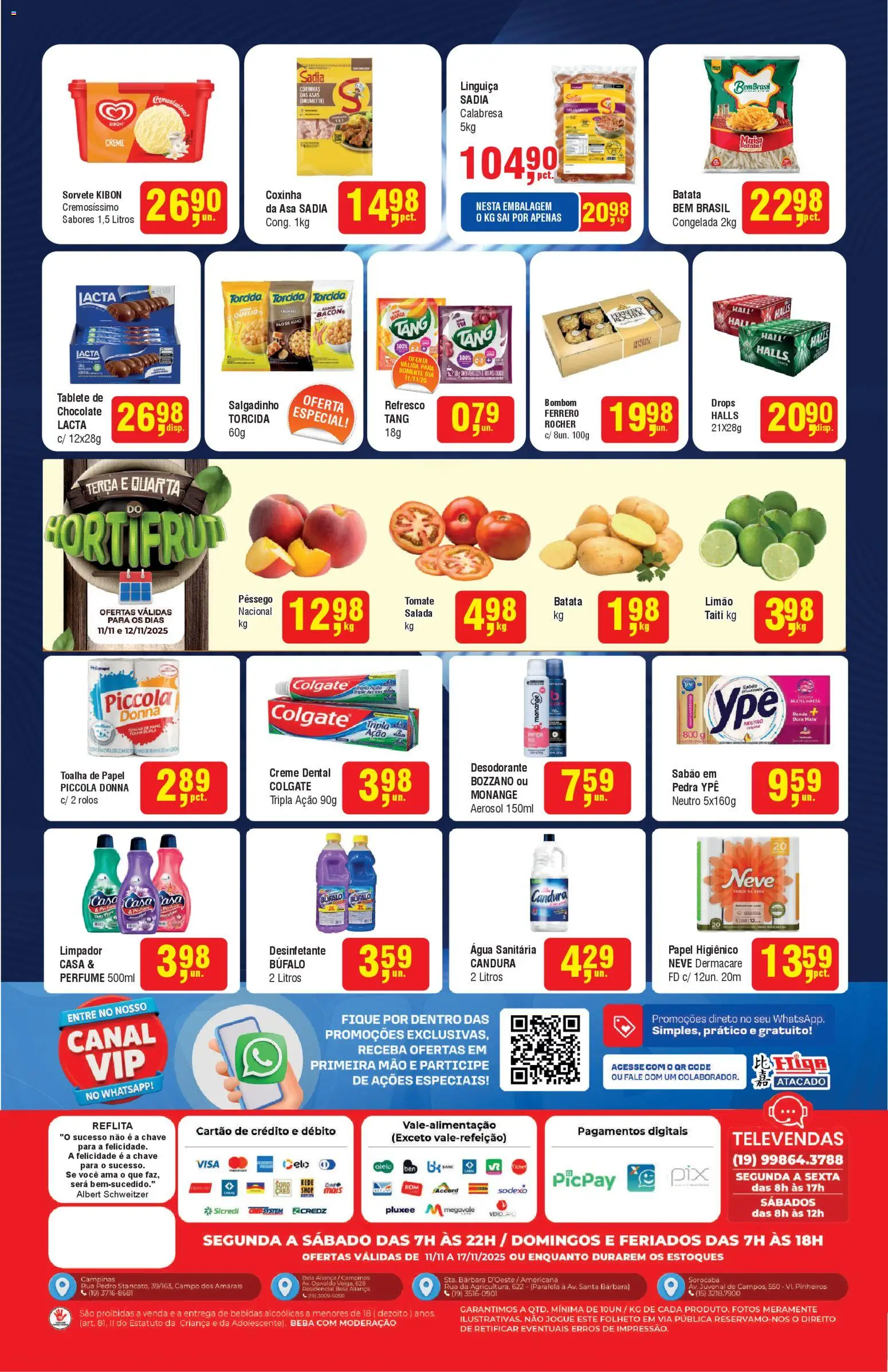 Higa Atacado Folheto - válido de 11.11.2025 | Página: 2 | Produtos: Pêssego, Alho, Desodorante, Creme
