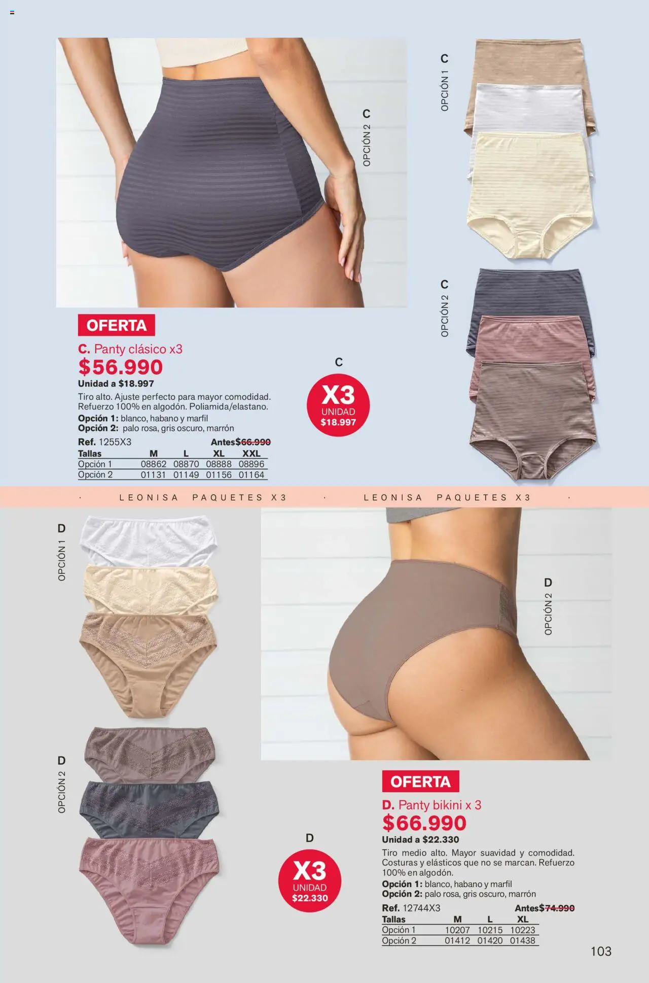 Leonisa revista - valida desde el 01.09.2025 | Página: 103 | Productos: Bikini