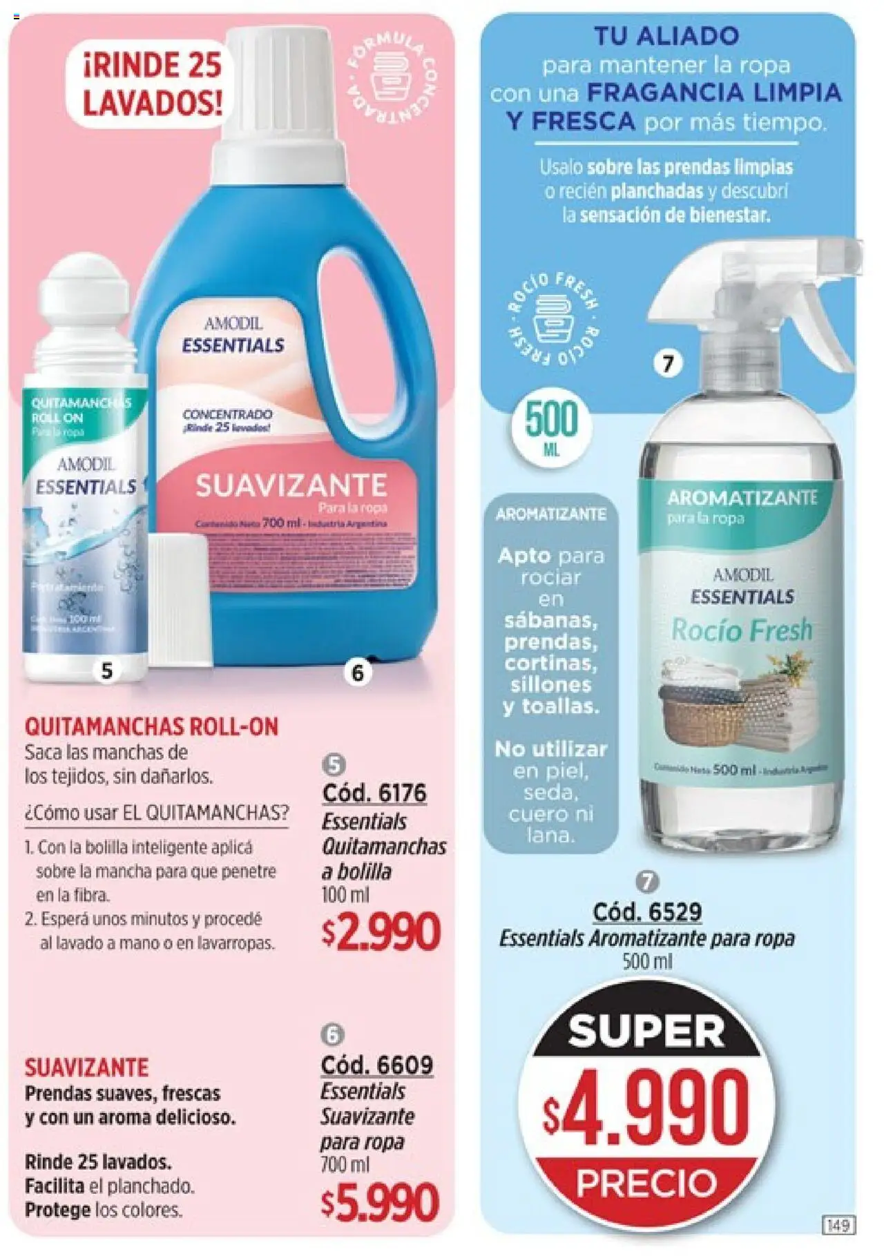 Catálogo Amodil Campaña 12 │ válido desde el 26.06.2025 | Página: 149 | Productos: Sobre, Fragancia, Ropa, Suavizante