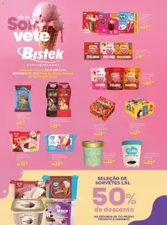 Bistek Supermercados - Ofertas Dia do Sorvete - Pré-Visualização do folheto da loja Bistek Supermercados, válido de 19.09.2025