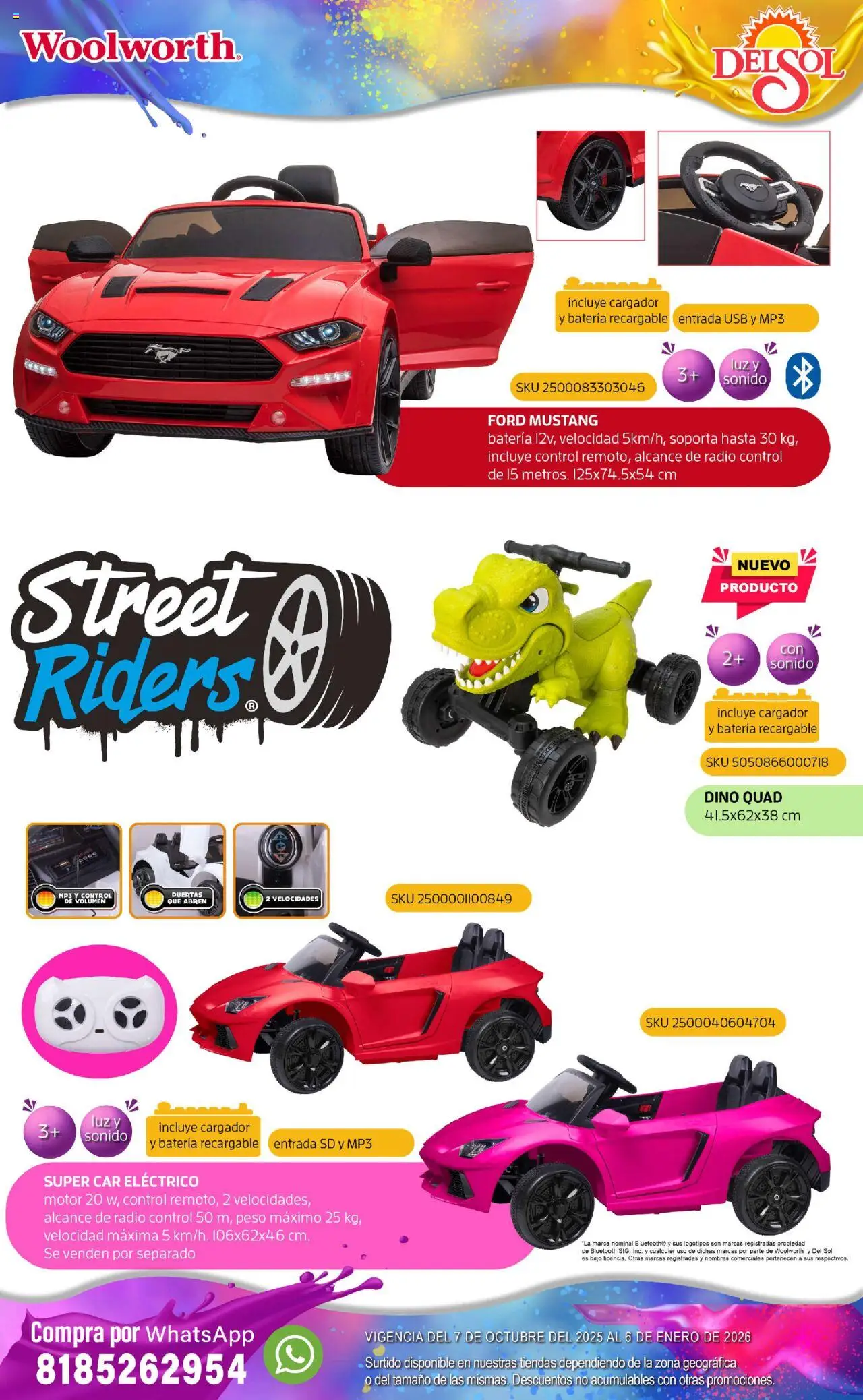 Nuevas ofertas de Del Sol y Woolworth válidas en toda la República Mexicana desde el 07.10.2025. ¡Encuentra las mejores ofertas en Del Sol y Woolworth - Catálogo Castillo Del Juguete! | Página: 226 | Productos: Usb, Radio, Cargador, Batería