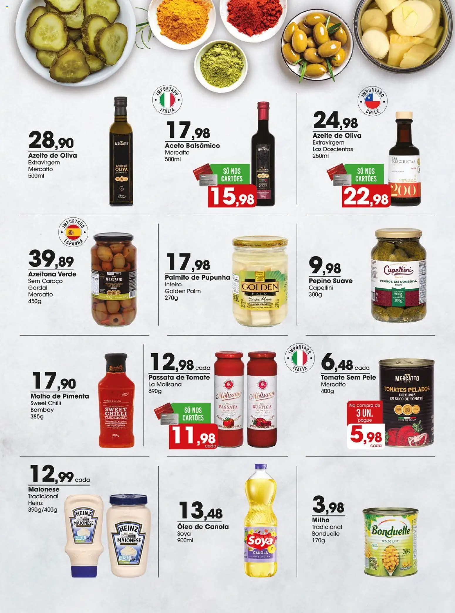 Zaffari Folheto - válido de 02.12.2025 | Página: 3 | Produtos: Azeitonas, Pimenta, Óleo, Tomates