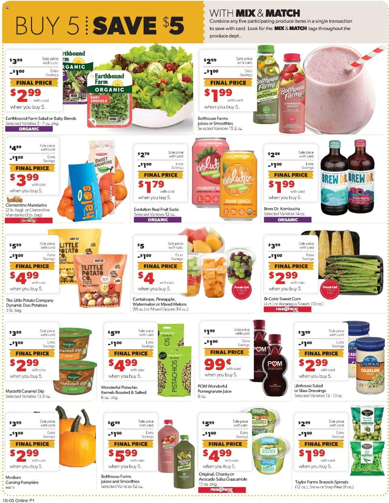Family Fare Weekly Ad - IA - valid from 05.10.2025 | Page: 8 | Products: Mandarins, Asparagus, Salad, Avocado