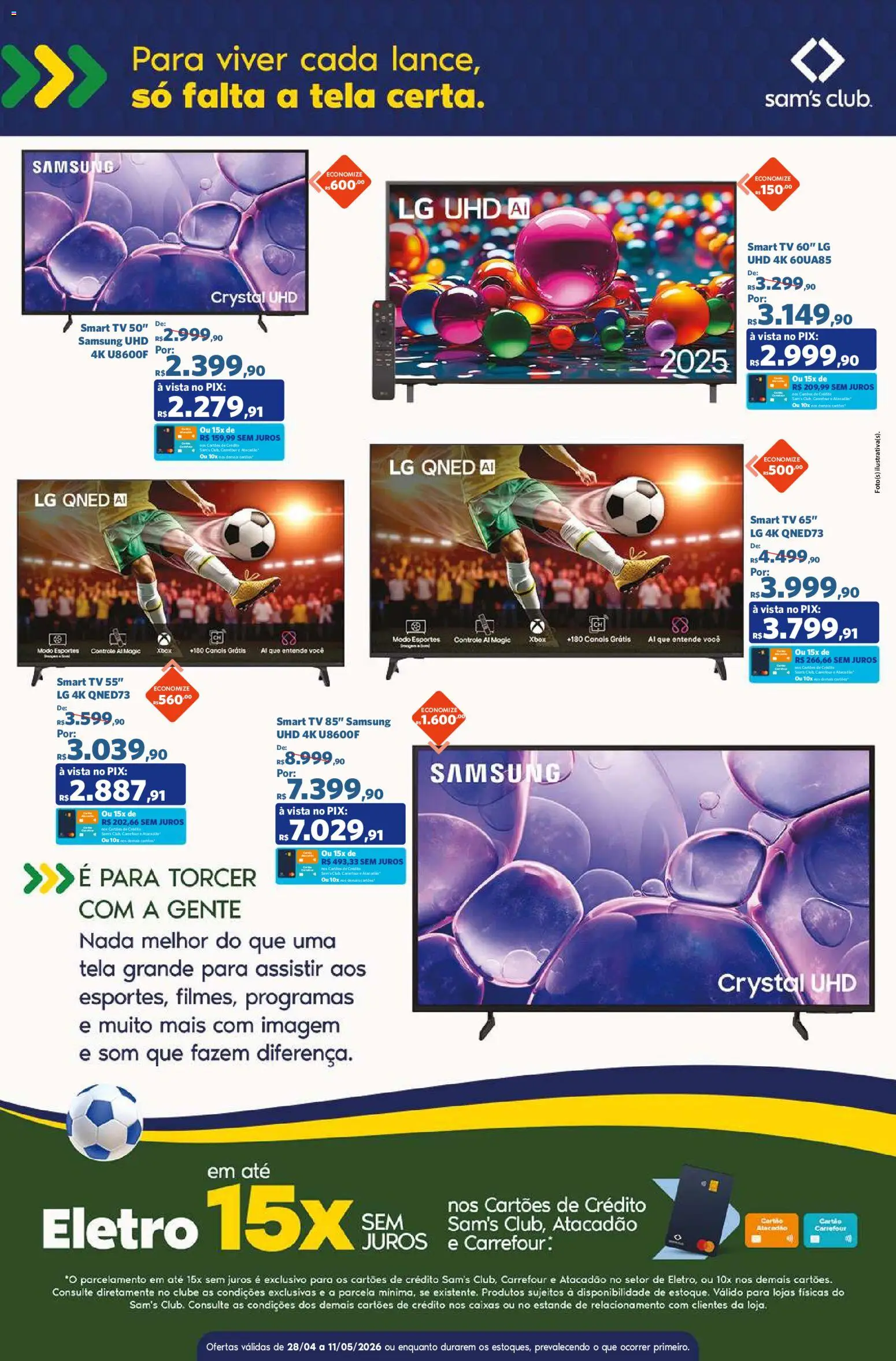 Sam's Club Folheto - válido de 28.04.2026 | Página: 2 | Produtos: smart TV, Tela, Tv, Xbox