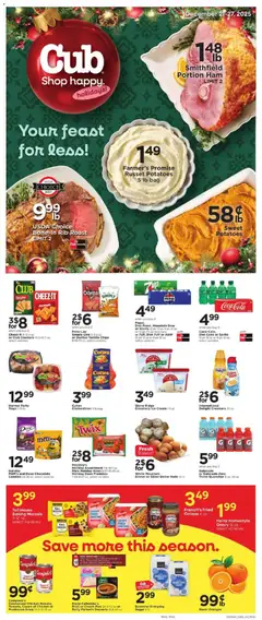 Preview of Cub Foods weekly ads valid from 21.12.2025