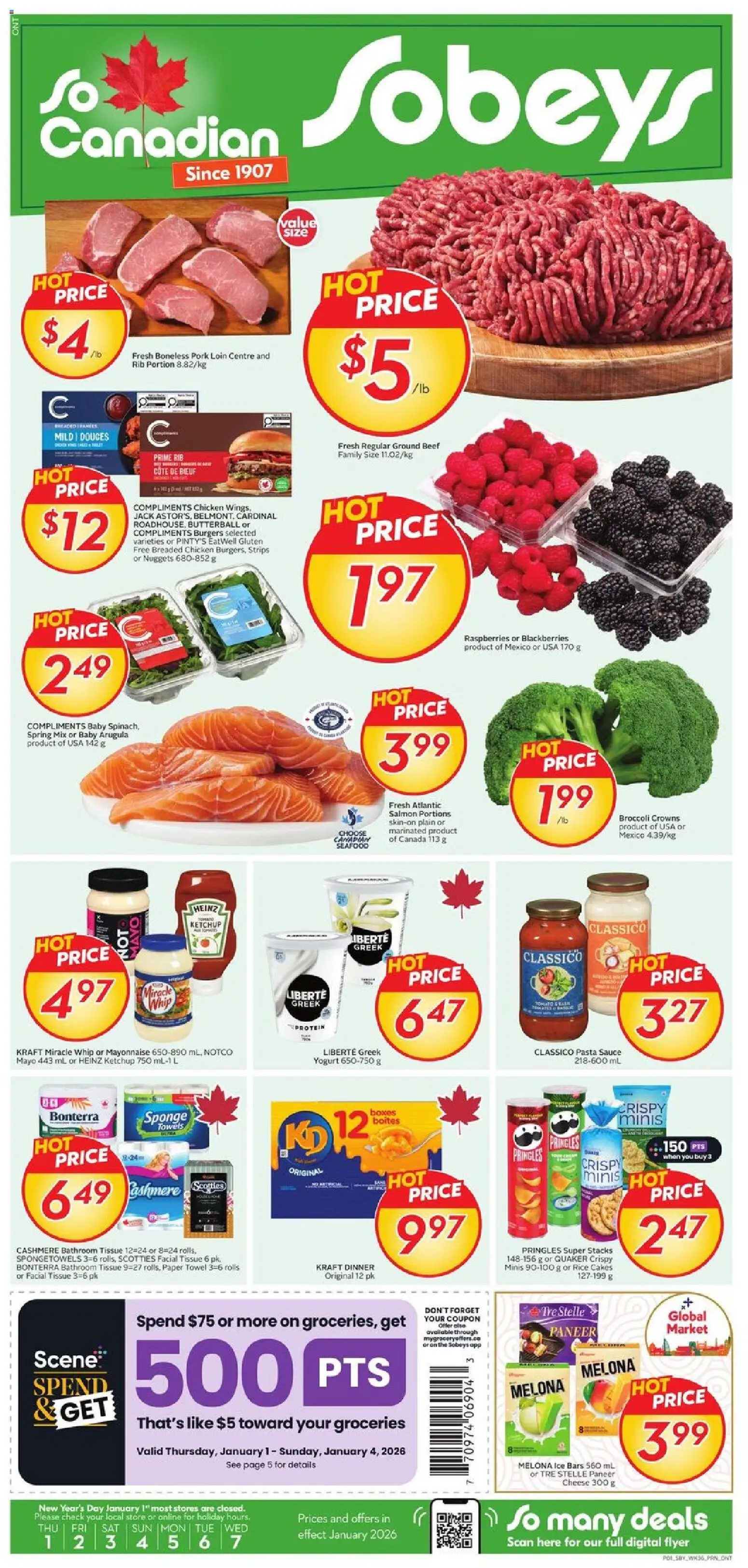 Sobeys flyer valid from 01.01.2026 | Page: 1