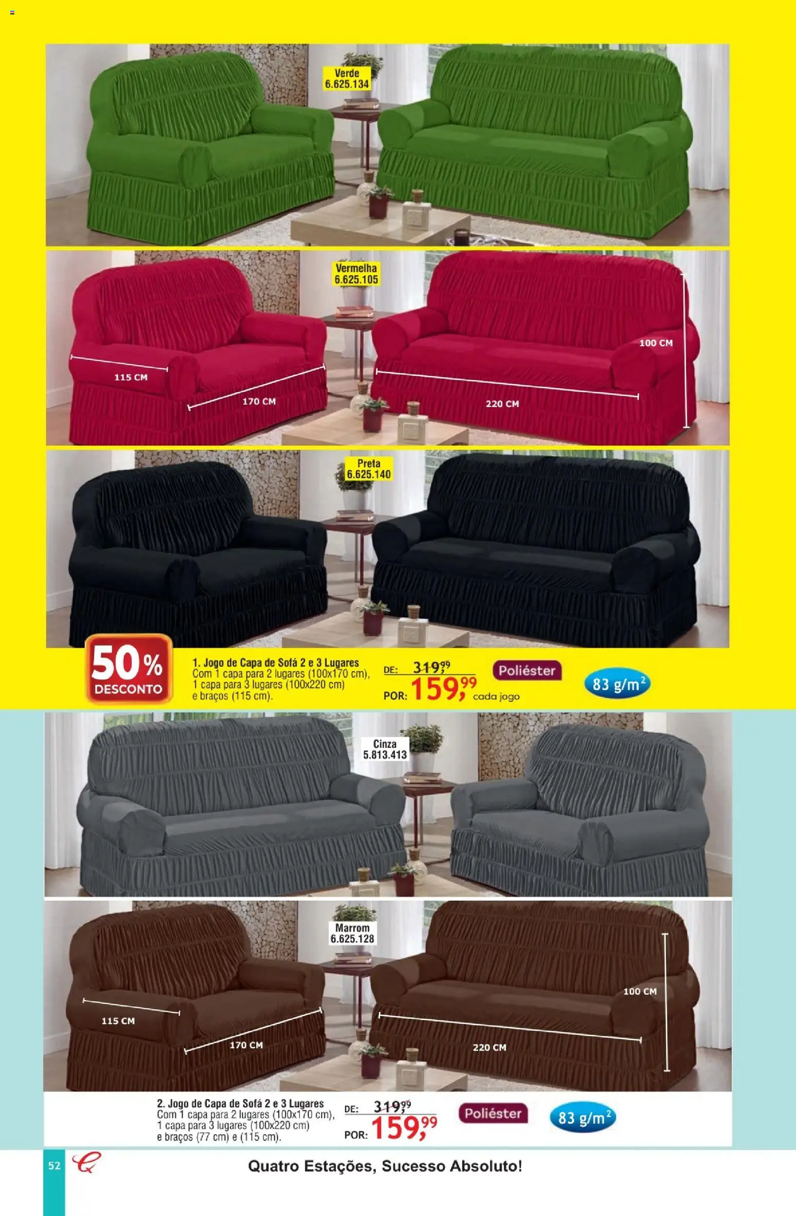 Quatro Estações Folheto - válido de 01.02.2026 | Página: 48 | Produtos: Sofá