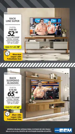 Lojas Cem - Ofertas atuais - Pré-Visualização do folheto da loja Lojas Cem, válido de 01.11.2025 | Página: 94 | Produtos: Carne, Rack