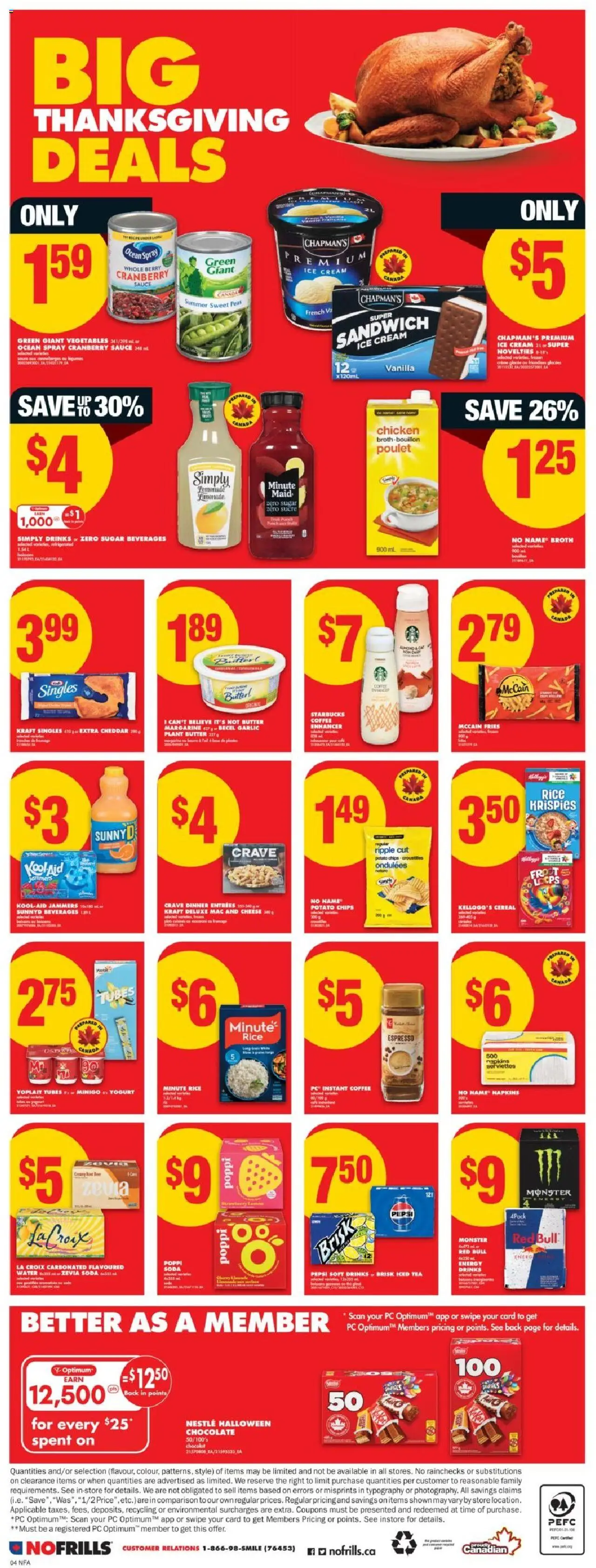No Frills flyer valid from 09.10.2025 | Page: 5 | Products: Rice, Tea, PC, Beer