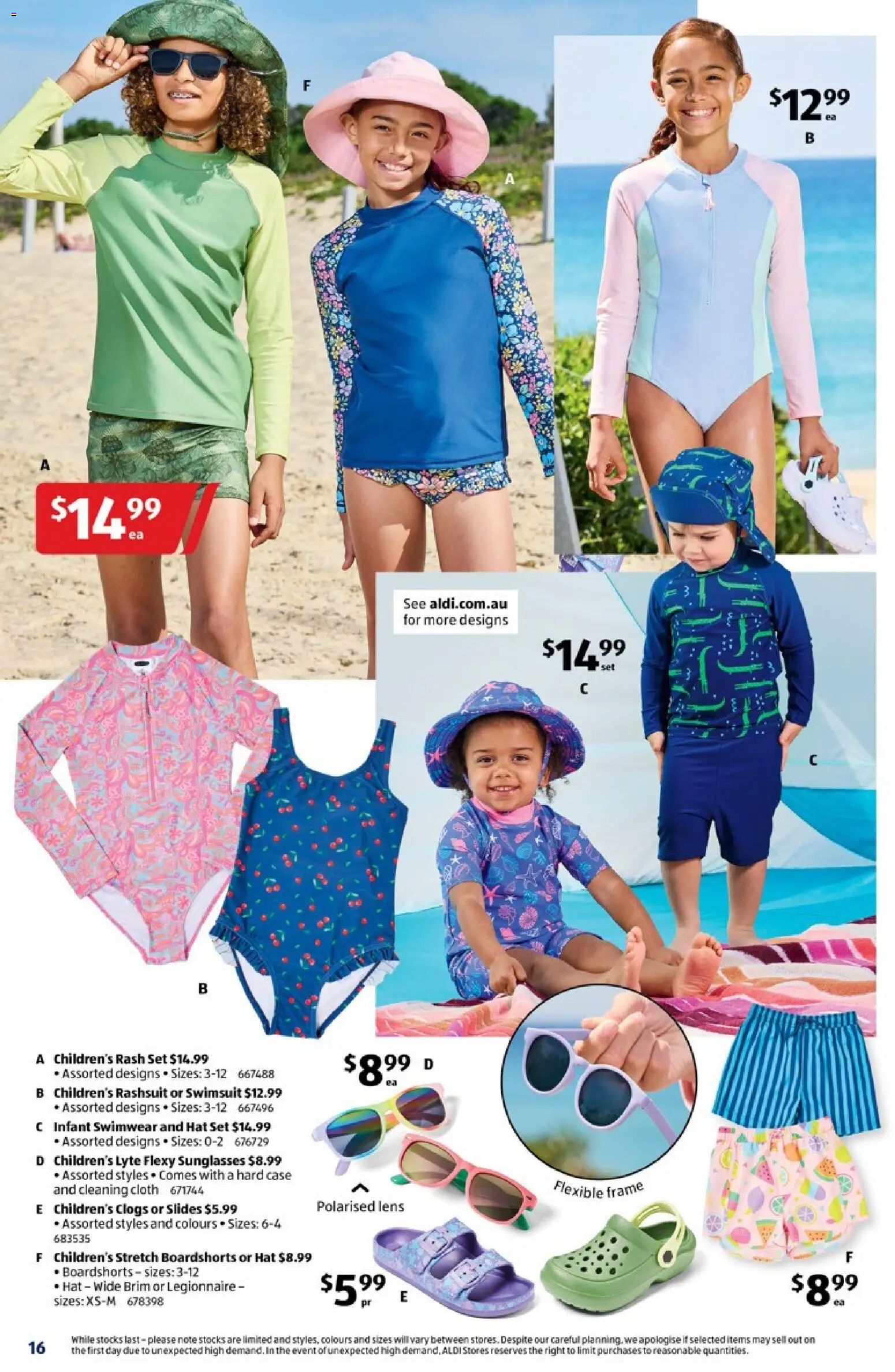 Aldi catalogue - valid from 19.11.2025 | Page: 16 | Products: Cloth, Swimwear, Slides, Case