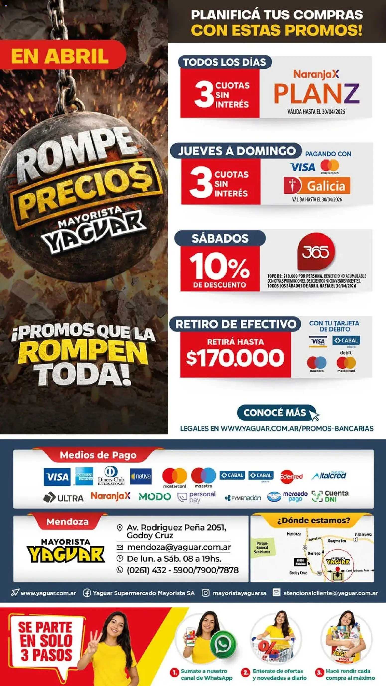 Yaguar - Oferta Semanal Mendoza │ válido desde el 20.04.2026 | Página: 18 | Productos: General