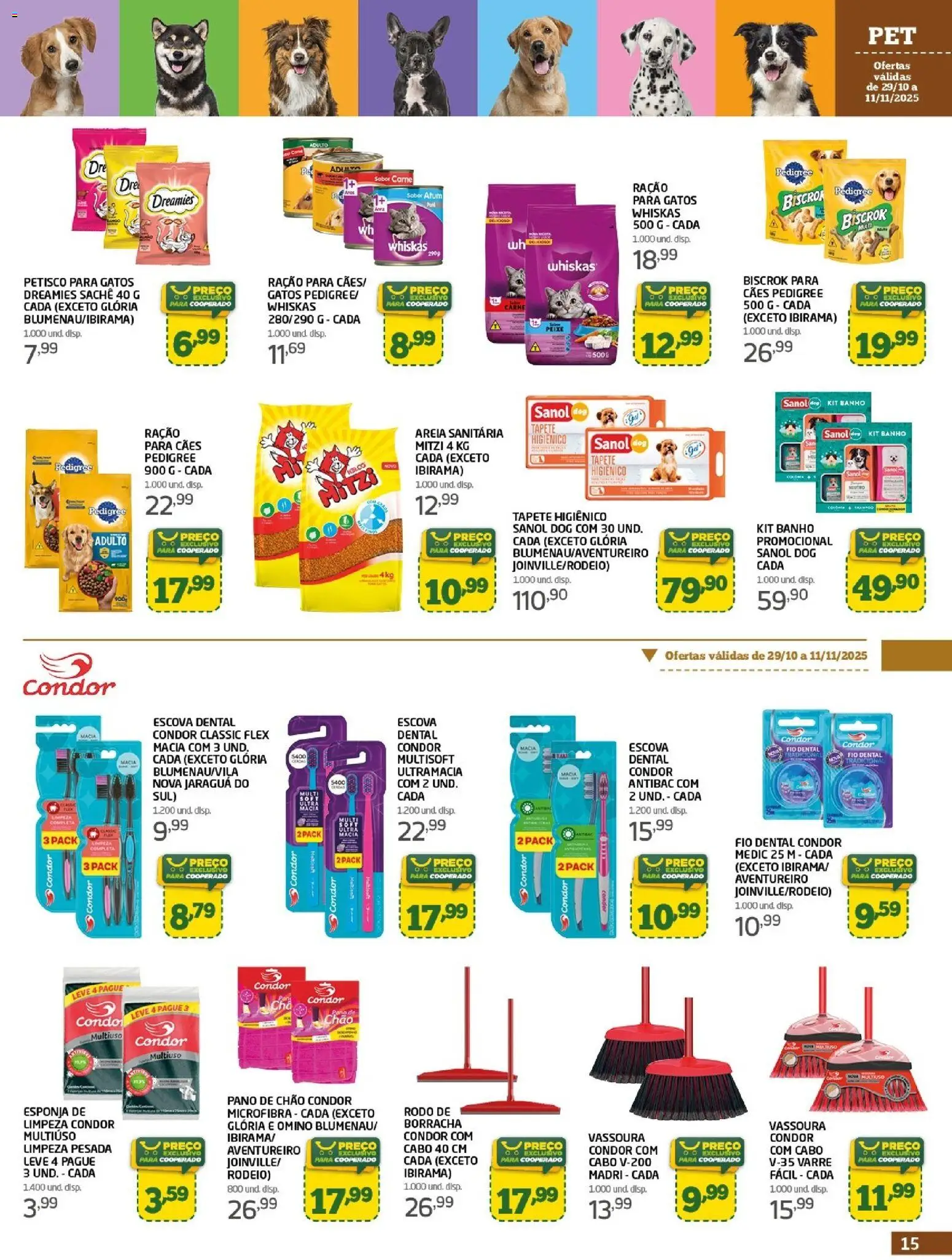 Cooper Folheto - válido de 29.10.2025 | Página: 15 | Produtos: Esponja, Borracha, Peixe, Tapete higiênico