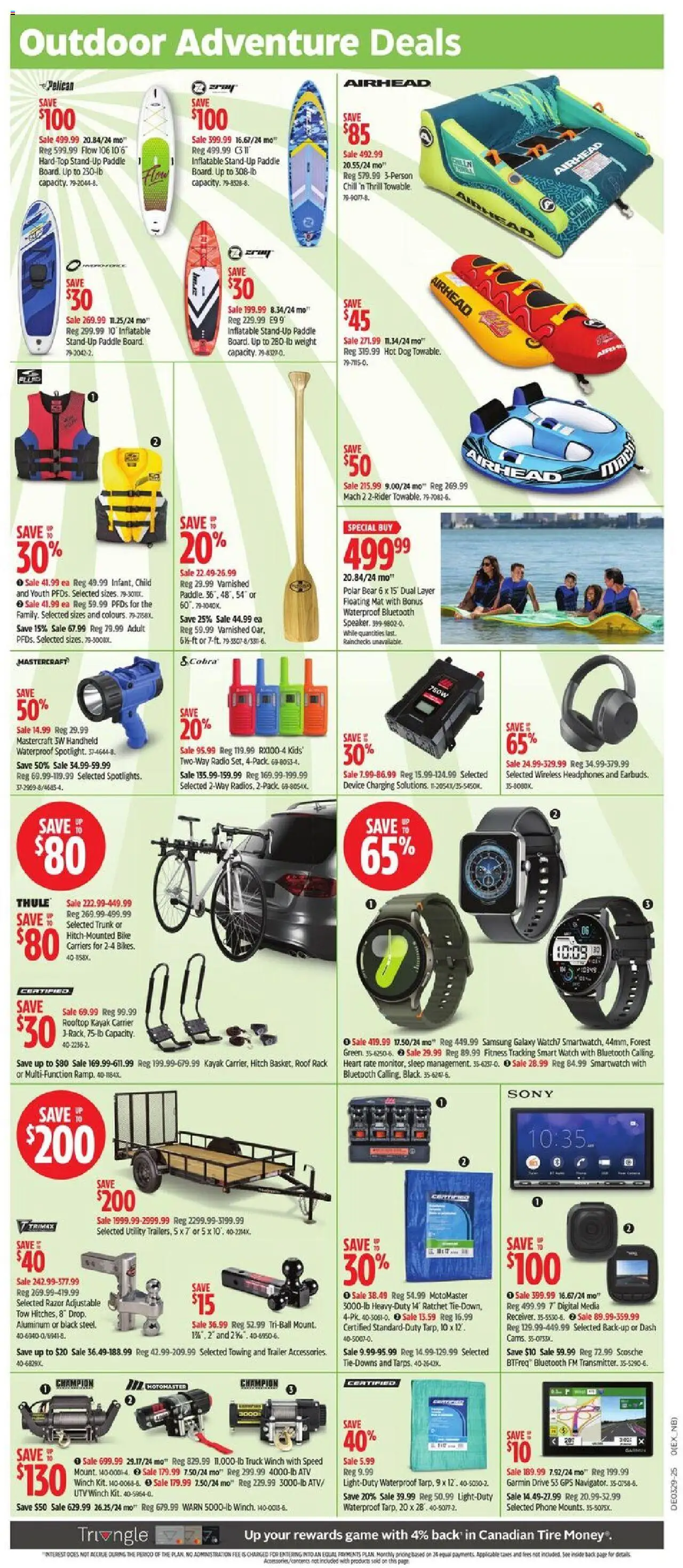 Canadian Tire flyer valid from 11.07.2025 | Page: 20 | Products: Watch, Radio, Headphones, Smartwatch