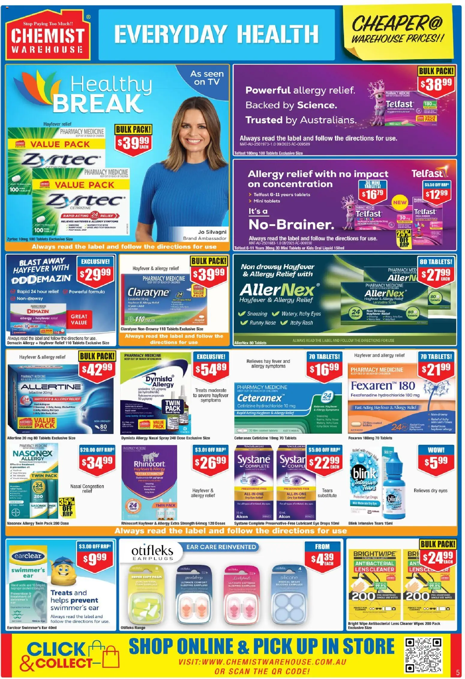 Chemist Warehouse catalogue - valid from 01.01.2026 | Page: 5 | Products: Tv, Nasal spray, Treatment, Tablets