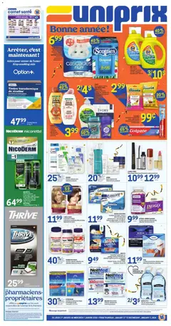 Preview of Uniprix weekly flyer / circulaire from shop Uniprix valid from 01.01.2026