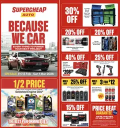 Supercheap Auto catalogue preview  - valid from 13.02.2026