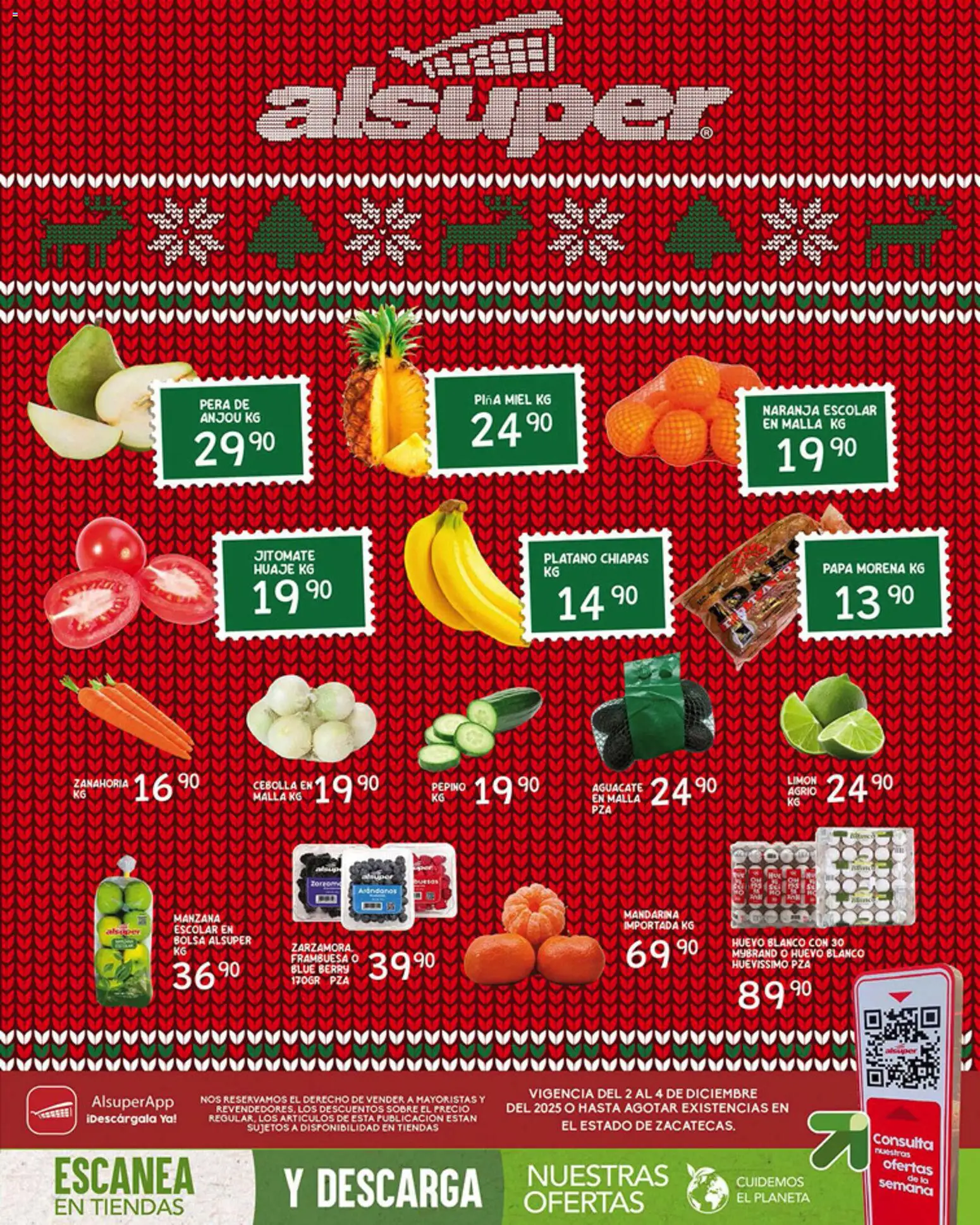 Nuevas ofertas de Alsuper válidas en toda la República Mexicana desde el 02.12.2025. ¡Encuentra las mejores ofertas en Alsuper folleto Zacatecas! | Página: 1