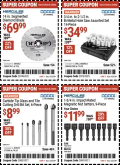 Preview of Harbor Freight weekly ads valid from 09.03.2026 | Page: 7 | Products: Saw, Drill Bit