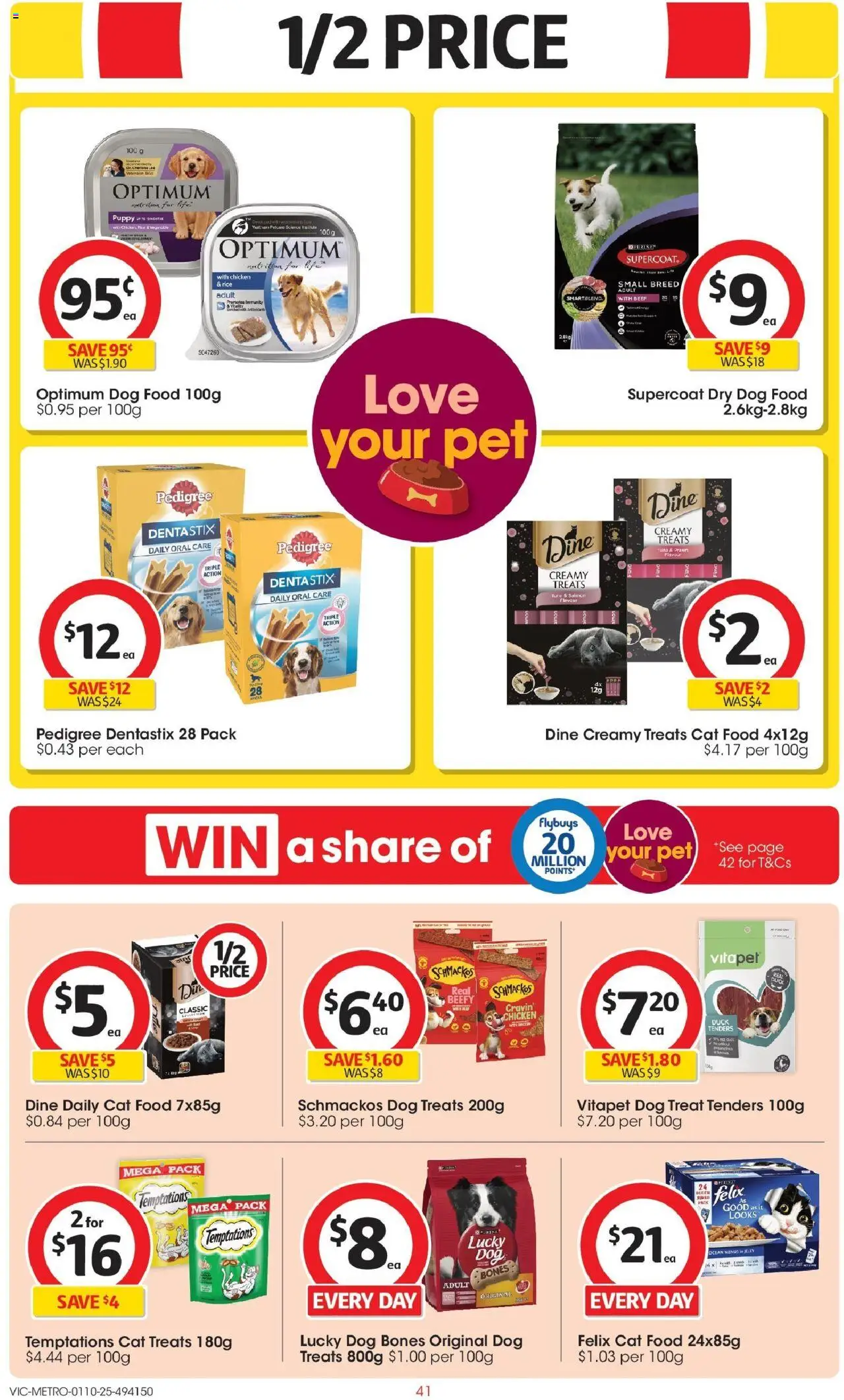 Coles catalogue - valid from 01.10.2025 | Page: 41 | Products: Duck, Chicken, Dog food, Tuna