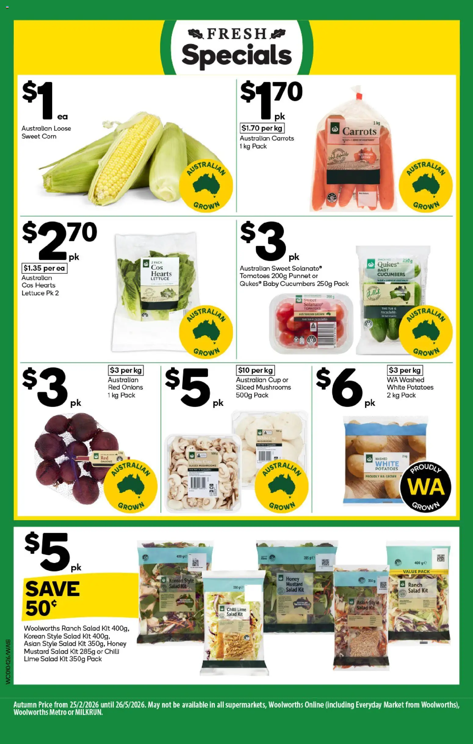 Woolworths catalogue - valid from 01.04.2026 | Page: 18 | Products: Honey, Potatoes, Chilli, Lime