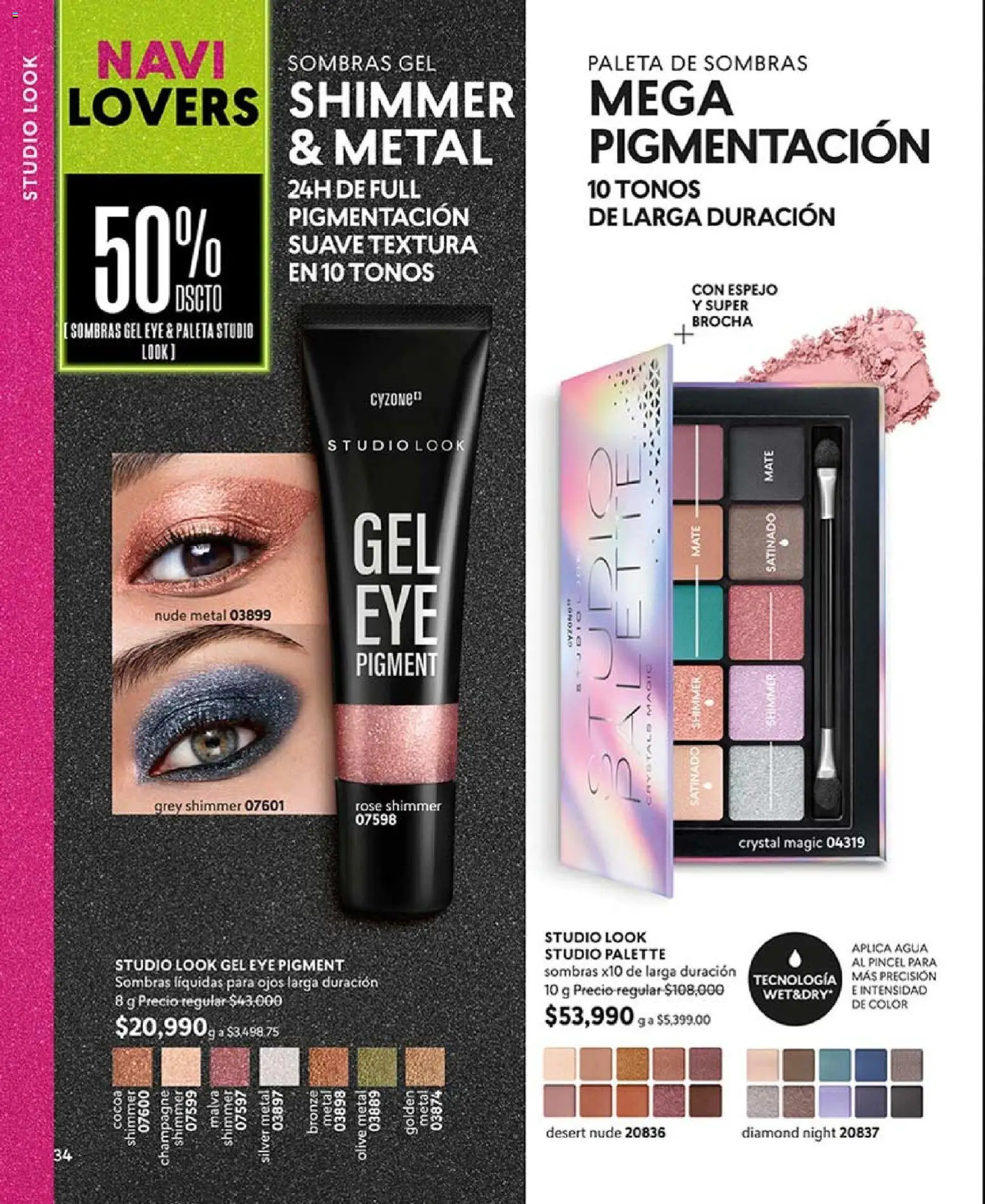 CyZone revista - valida desde el 03.11.2025 | Página: 34 | Productos: Agua, Brocha, Espejo