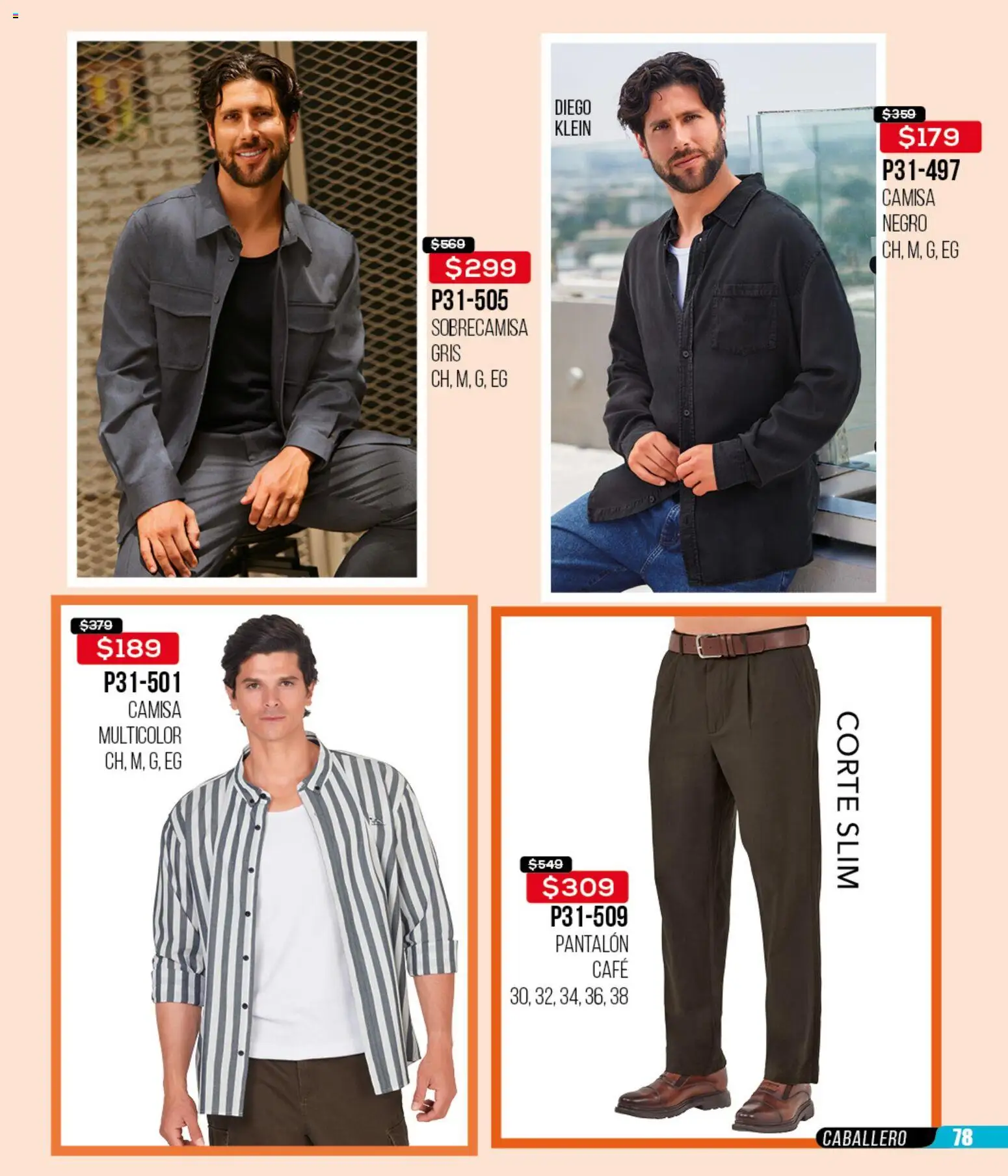 Nuevas ofertas de Cklass válidas en toda la República Mexicana desde el 16.02.2026. ¡Encuentra las mejores ofertas en Cklass catálogo Remate Ropa! | Página: 79 | Productos: Camisa, Café