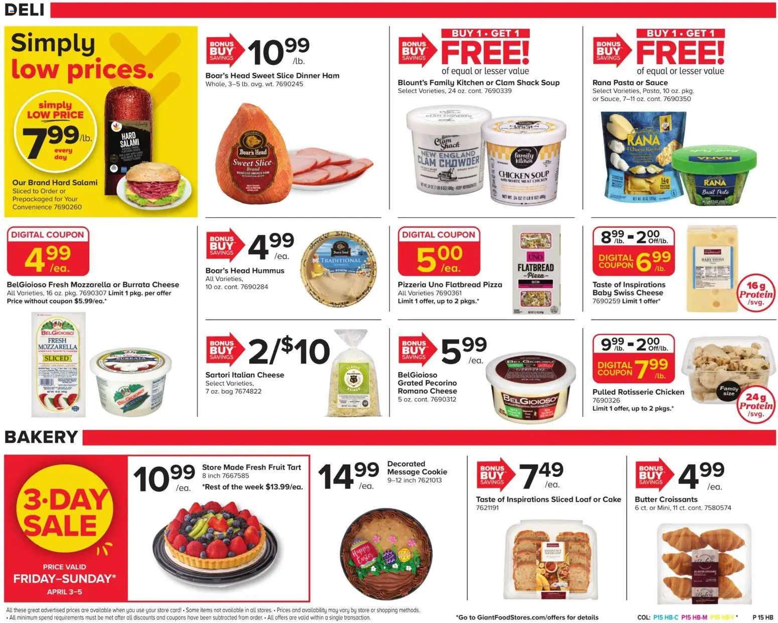 Giant Weekly Ad - valid from 03.04.2026 | Page: 18 | Products: Bakery, Salami, Sauce, Bag