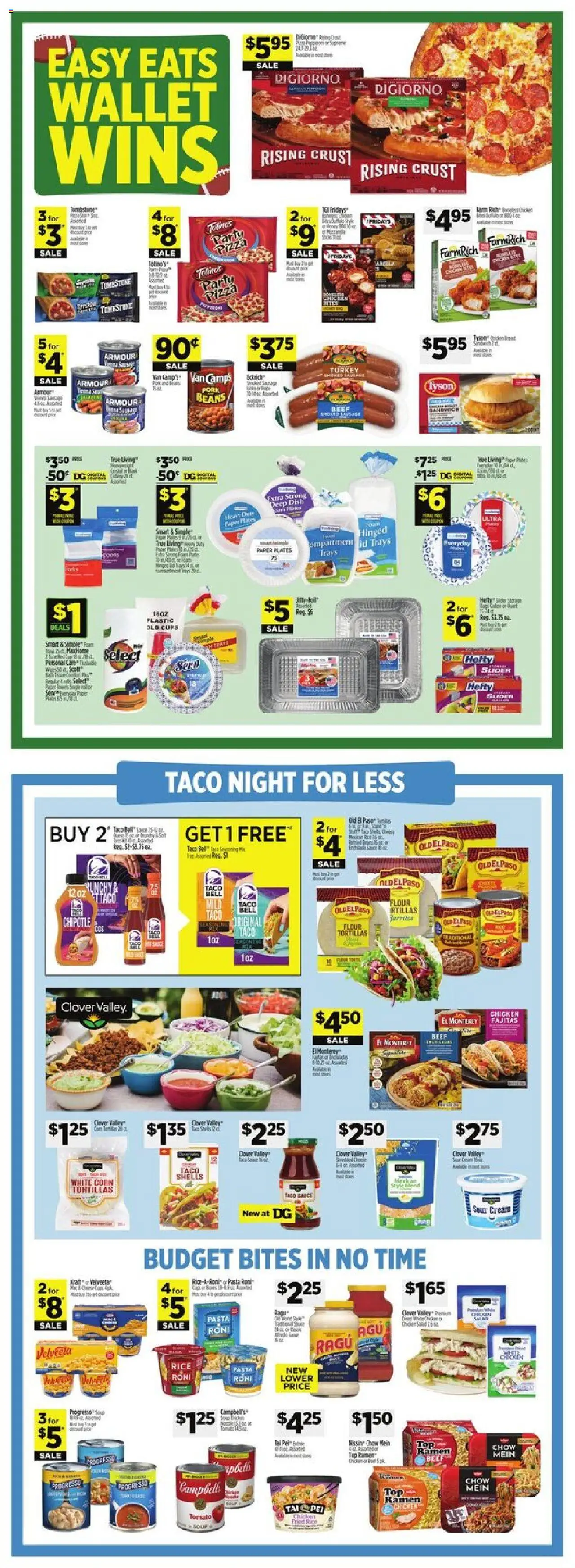 Dollar General Weekly Ad - valid from 28.09.2025 | Page: 5 | Products: Beef, Sauce, Sausage, Wallet