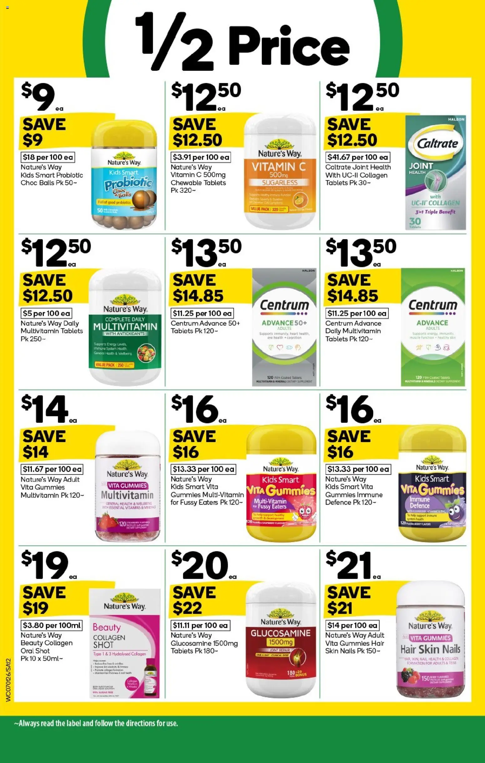Woolworths catalogue - valid from 07.01.2026 | Page: 12 | Products: Collagen, Multivitamin, Tablets, Vitamin