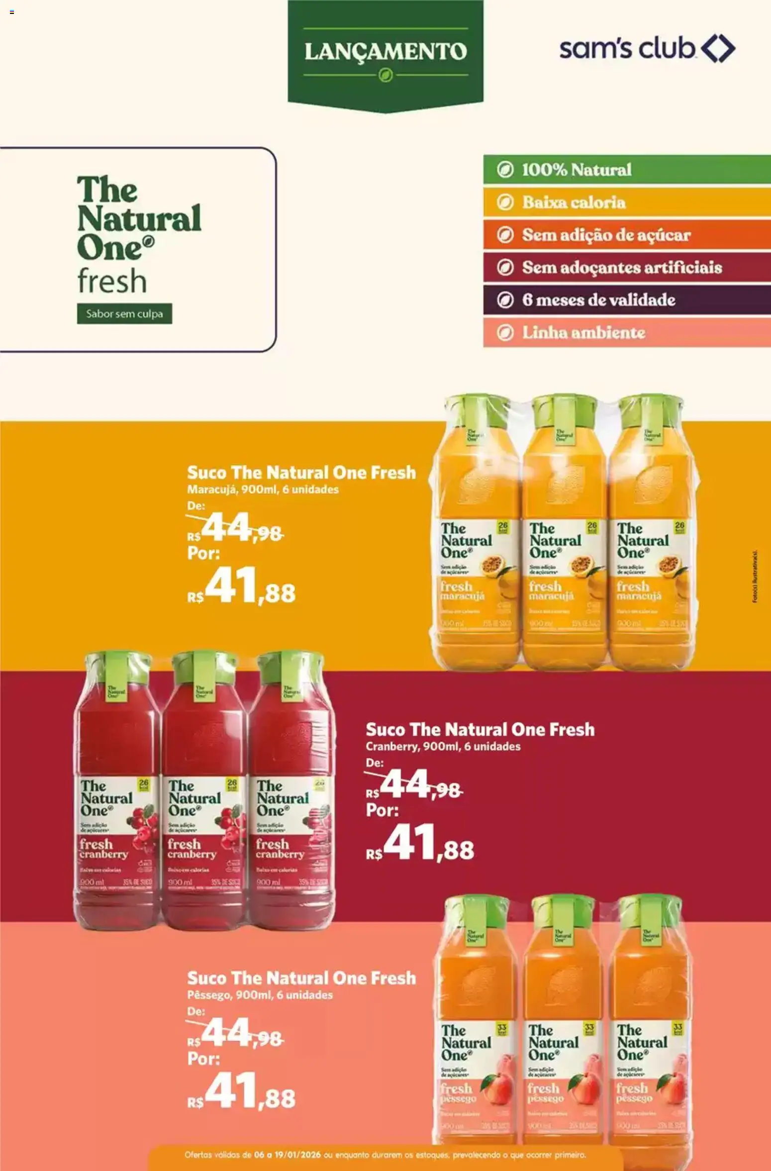 Sam's Club Folheto - válido de 06.01.2026 | Página: 13 | Produtos: Maracujá, Pêssego, Suco, Açúcar