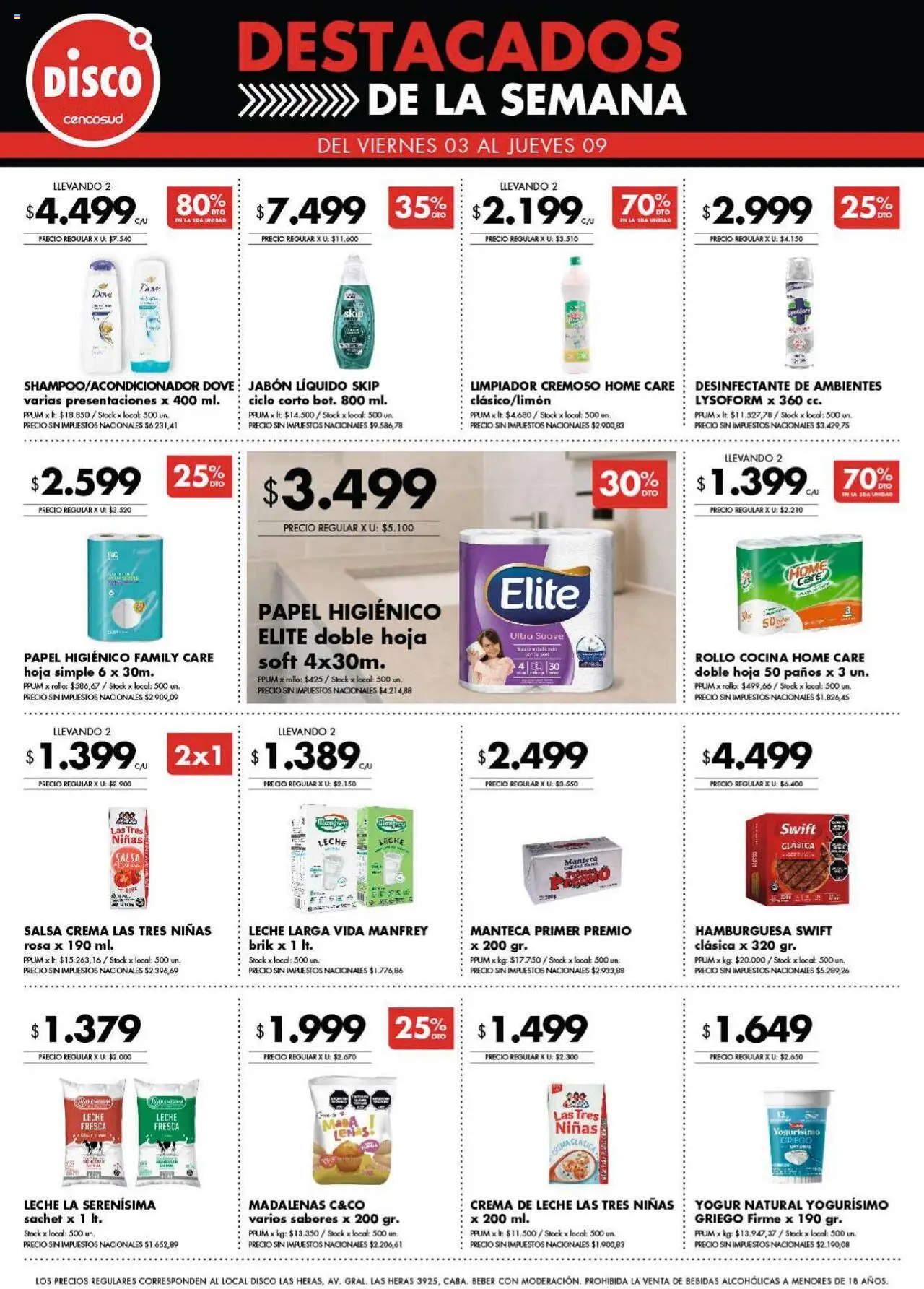 Disco - Ofertas | Córdoba │ válido desde el 03.10.2025 | Página: 9 | Productos: Desinfectante, Jabón líquido, Jabón, Limpiador