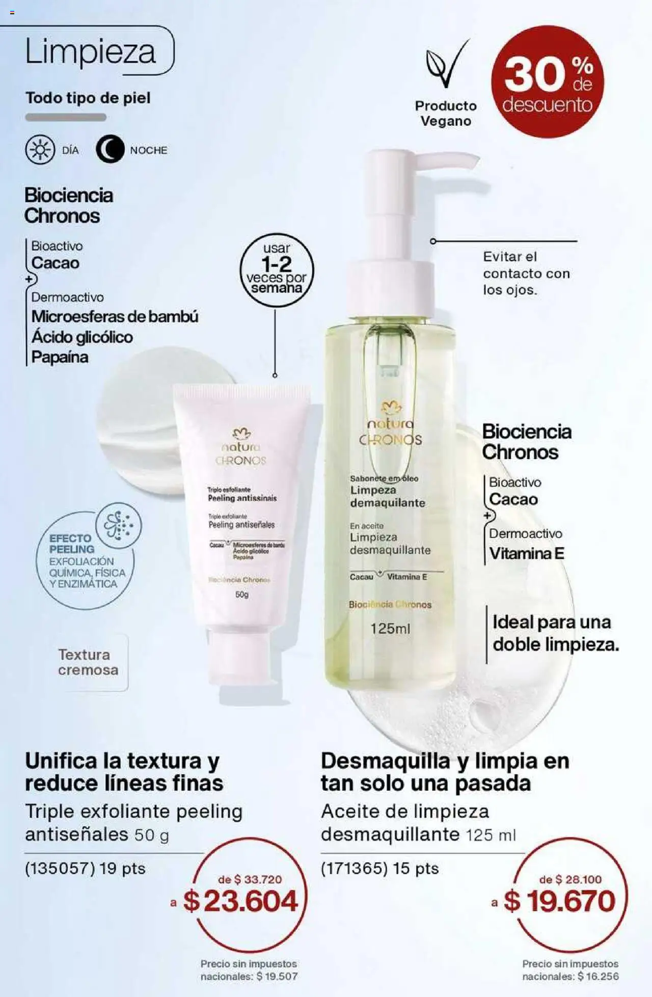 Catálogo Natura Ciclo 8 │ válido desde el 03.06.2025 | Página: 141 | Productos: Aceite, Desmaquillante, Cacao