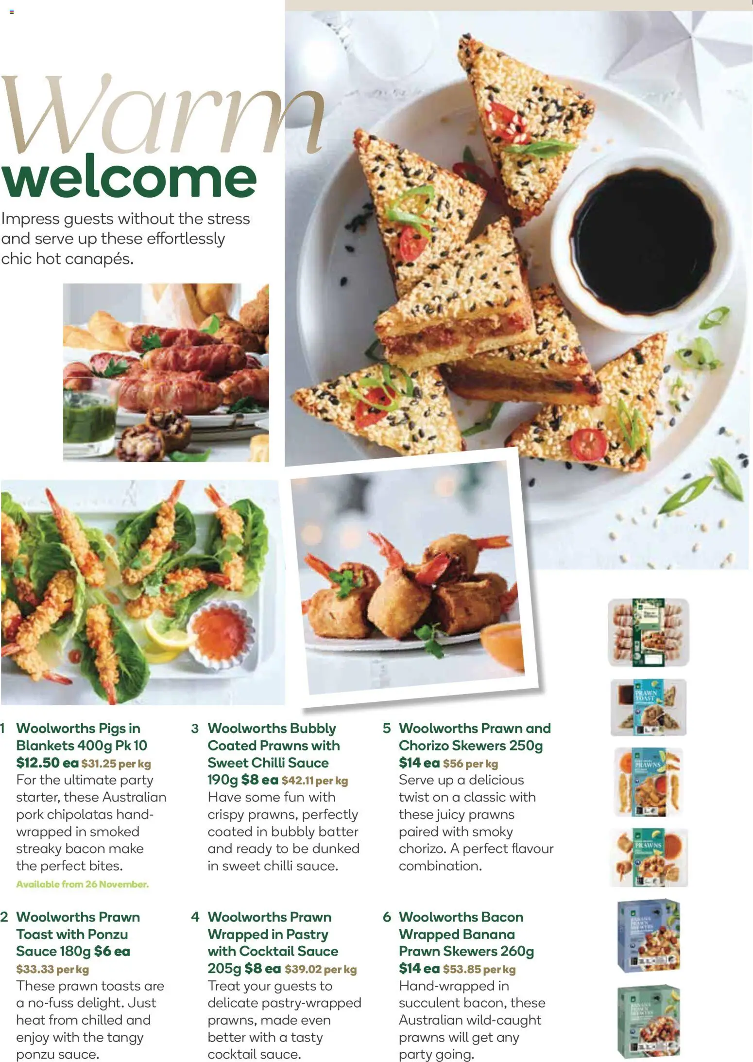 Woolworths catalogue - valid from 26.11.2025 | Page: 6 | Products: Bacon, Pork, Pastry, Chilli