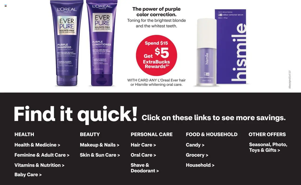 CVS Pharmacy Weekly Ad - DC - valid from 31.08.2025 | Page: 7 | Products: Shampoo, Conditioner, Deodorant
