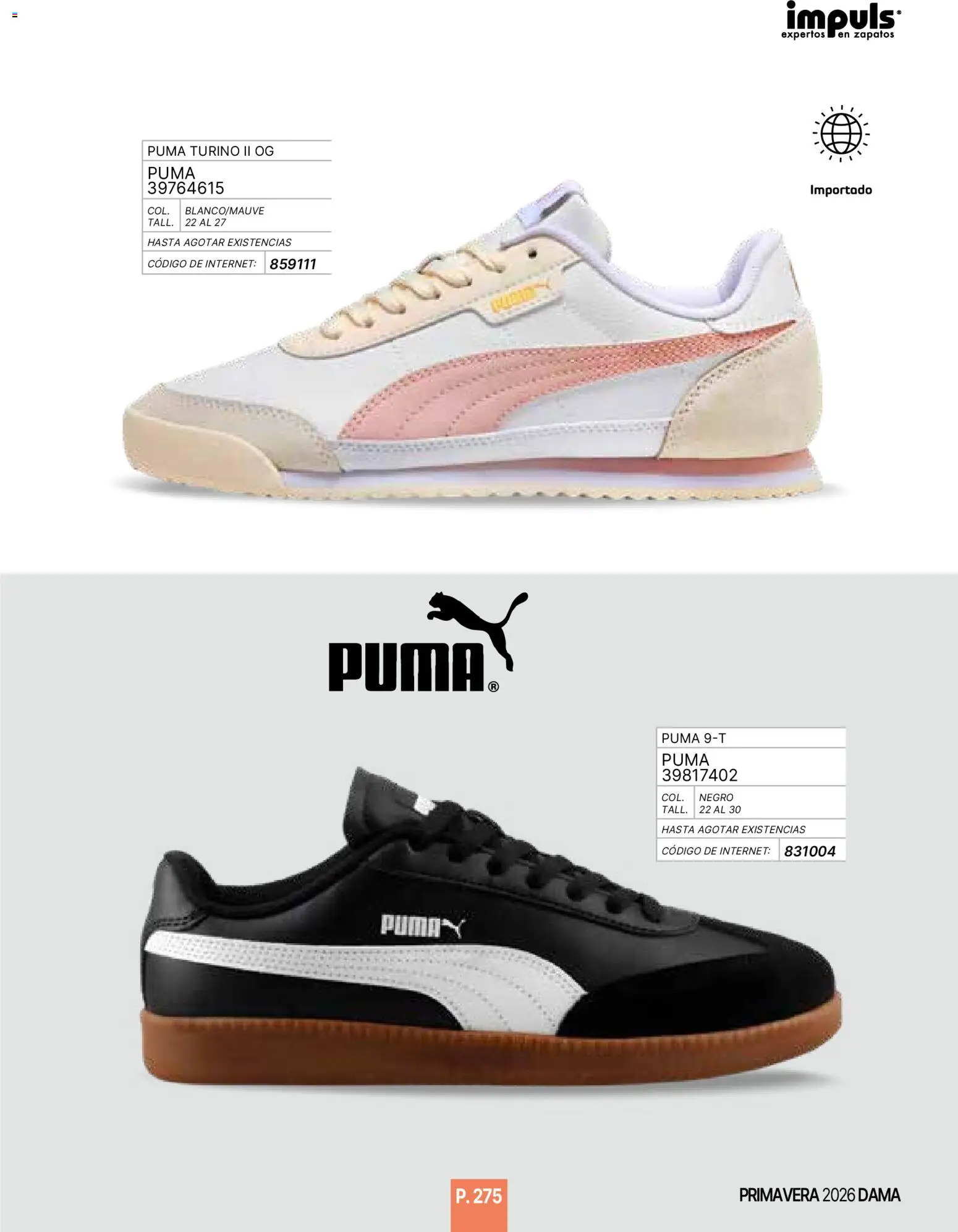 Nuevas ofertas de Impuls válidas en toda la República Mexicana desde el 01.01.2026. ¡Encuentra las mejores ofertas en Impuls catálogo Primavera! | Página: 277 | Productos: Zapatos