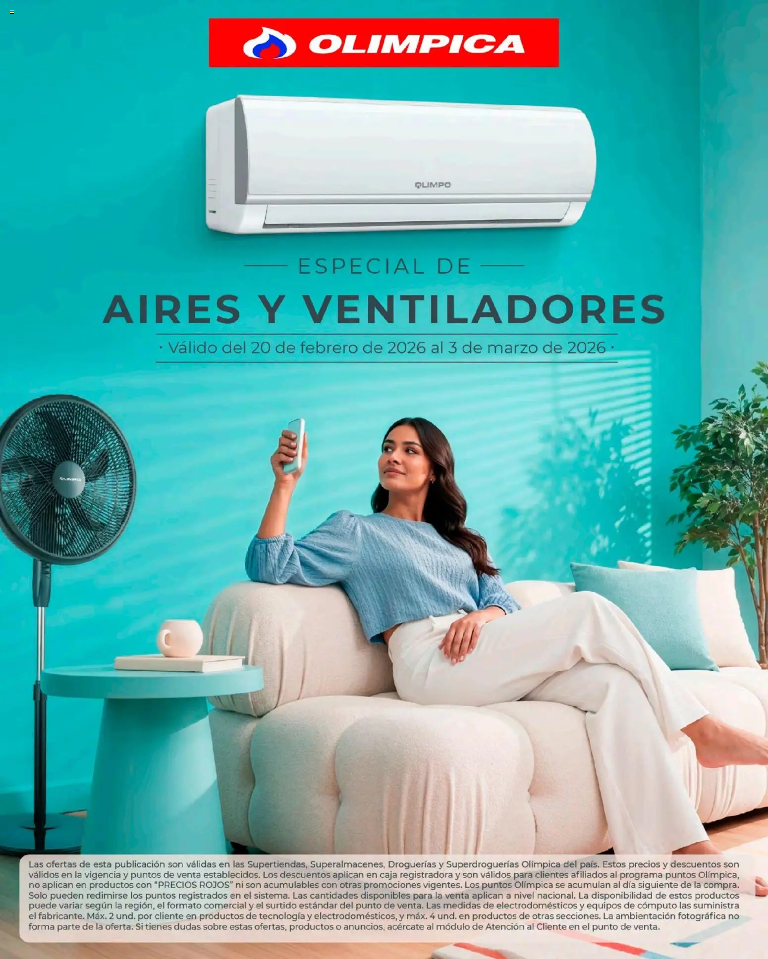 Olímpica revista - valida desde el 20.02.2026 | Página: 1 | Productos: Sobre, Caja